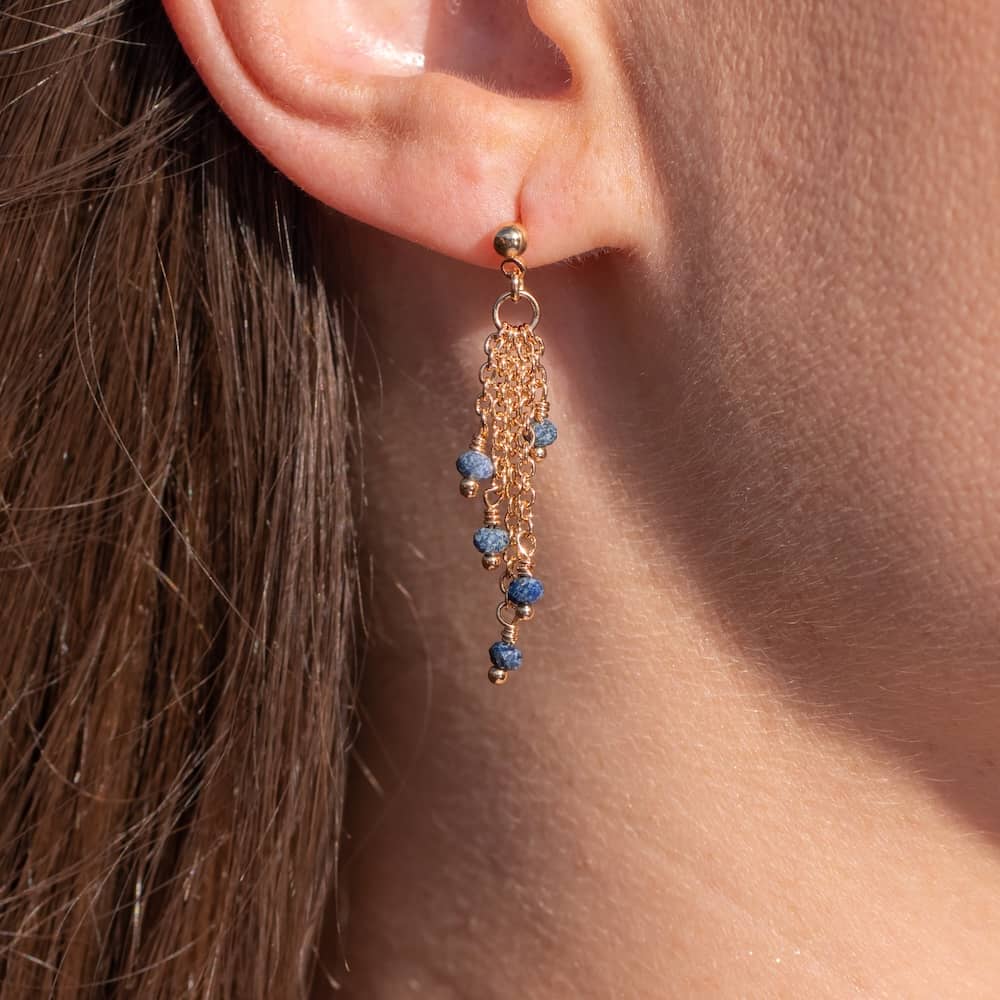 Boucles d'oreilles en pierres sloya