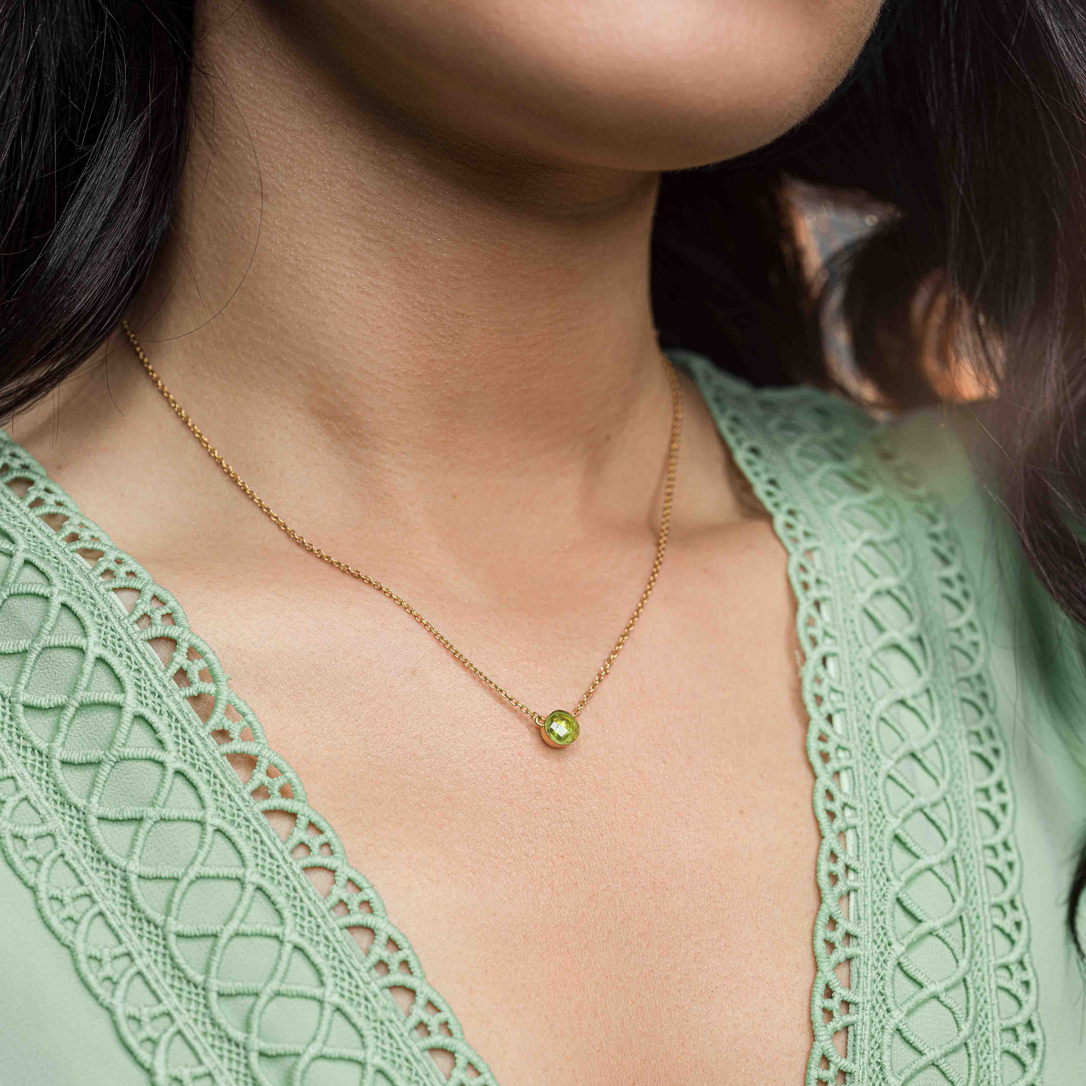 Collier Aurora en pierre Péridot - SLOYA