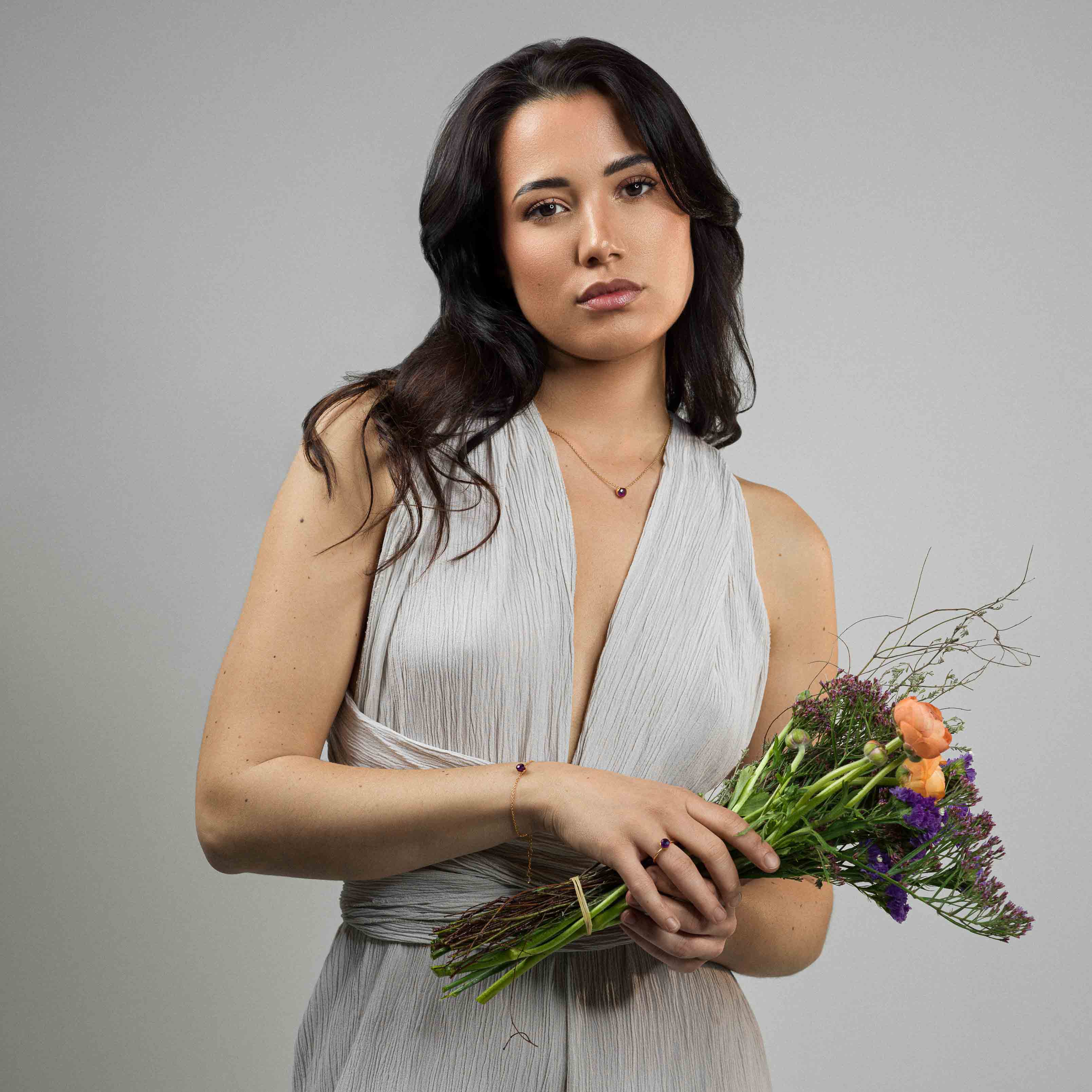 Bague Aurora en pierre Améthyste - SLOYA