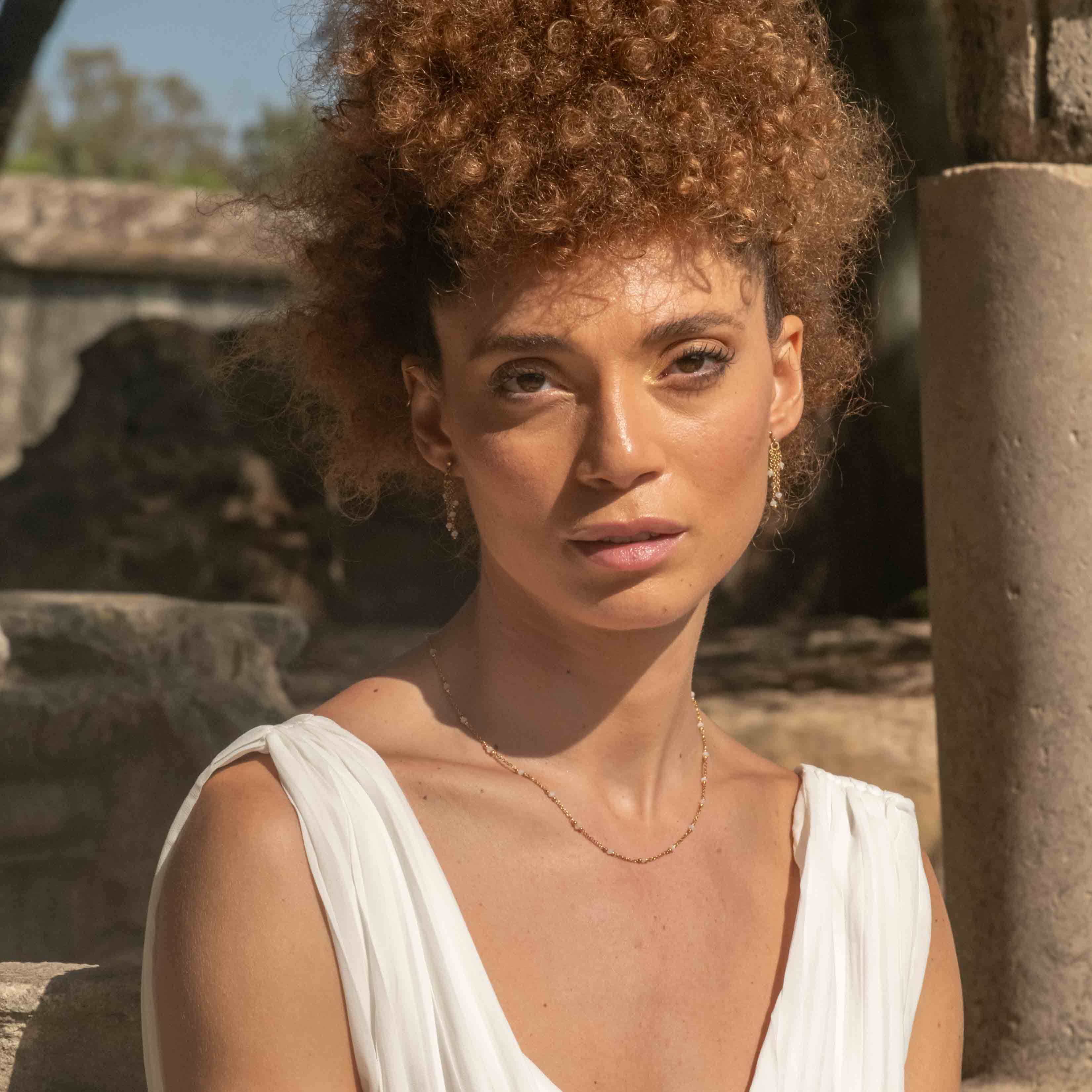 Boucles d'oreilles Elyssa en Pierres de Lune - SLOYA