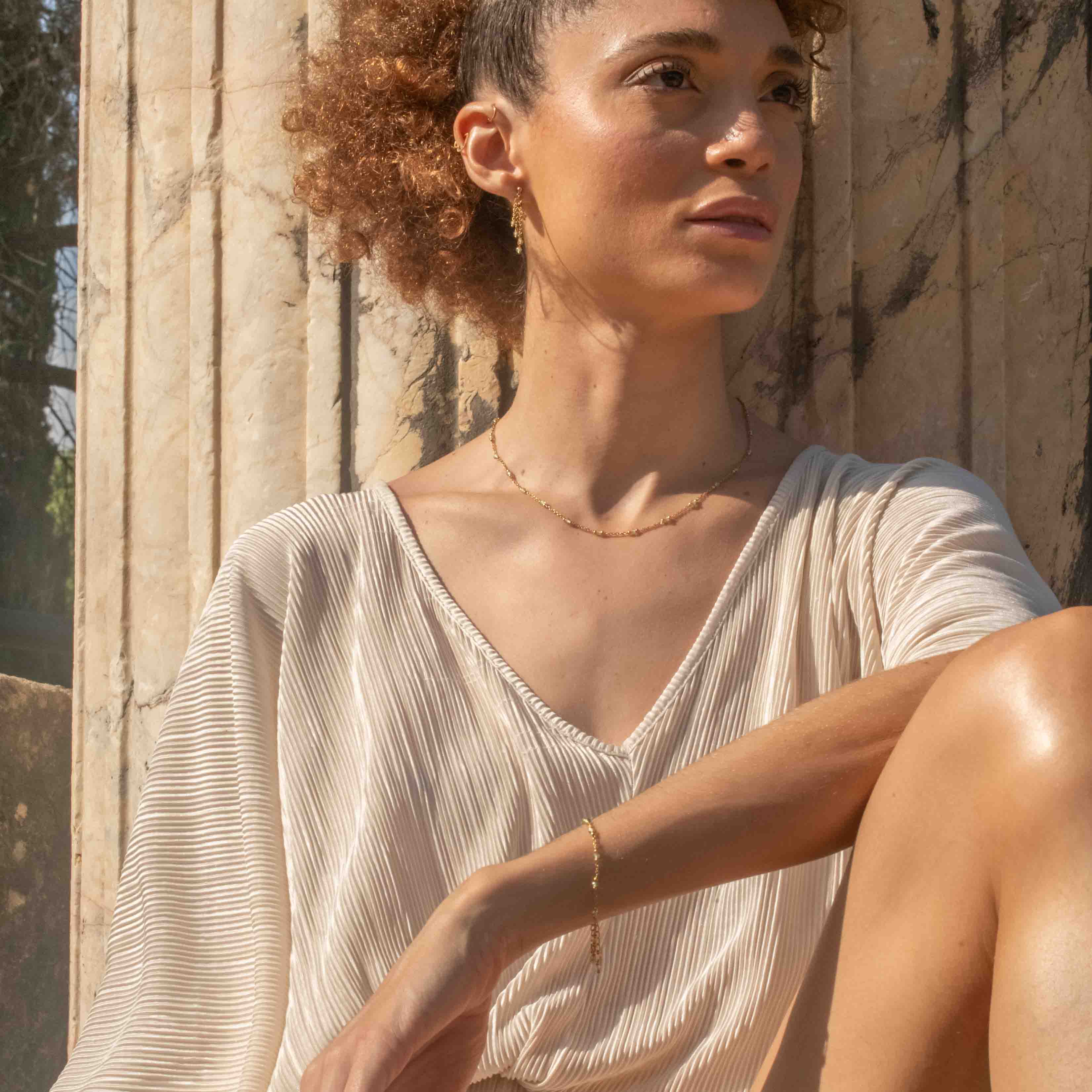 Collier Elyssa en pierres Péridot - SLOYA