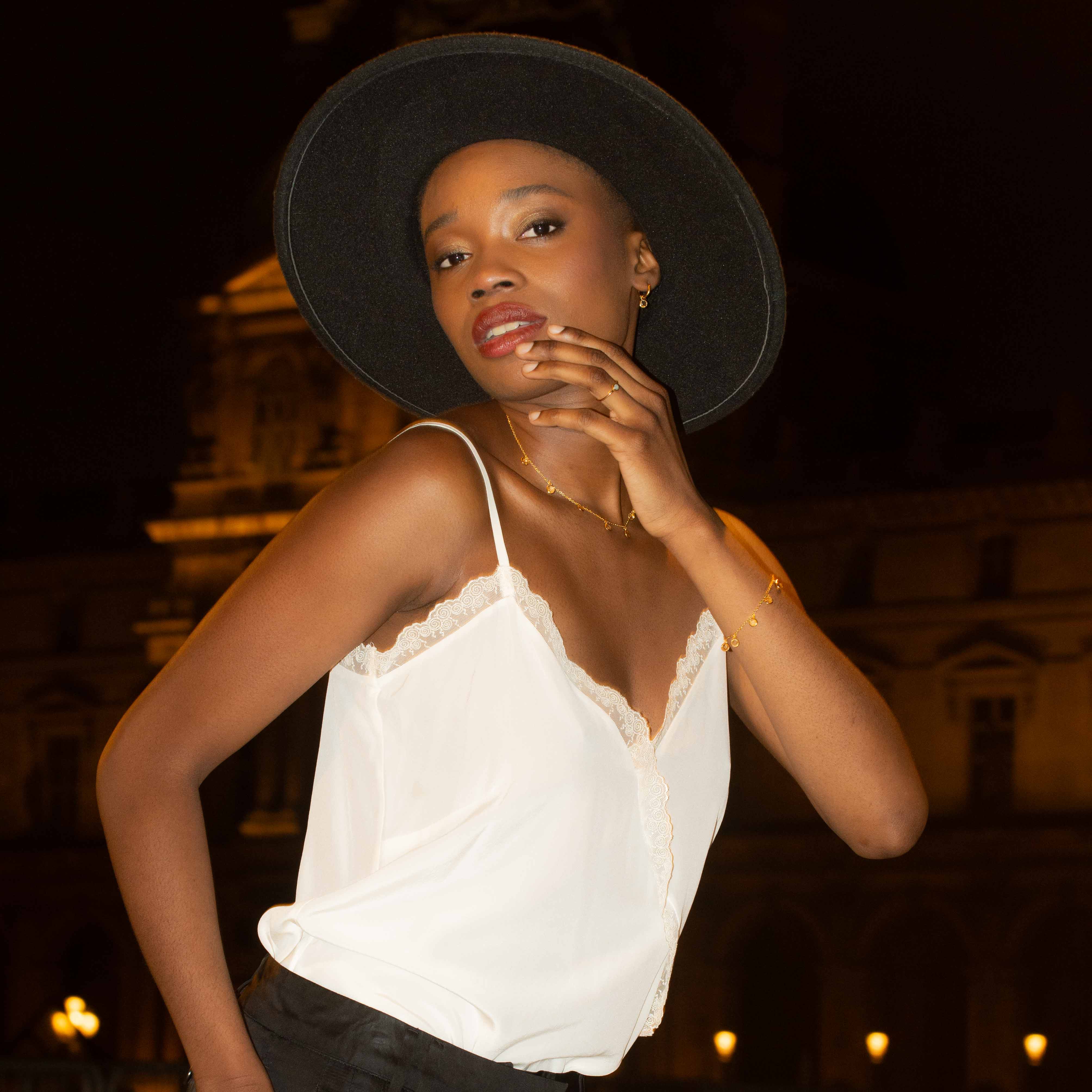Parure Collier, bracelet et boucles d'oreilles Gemia en pierres Citrine