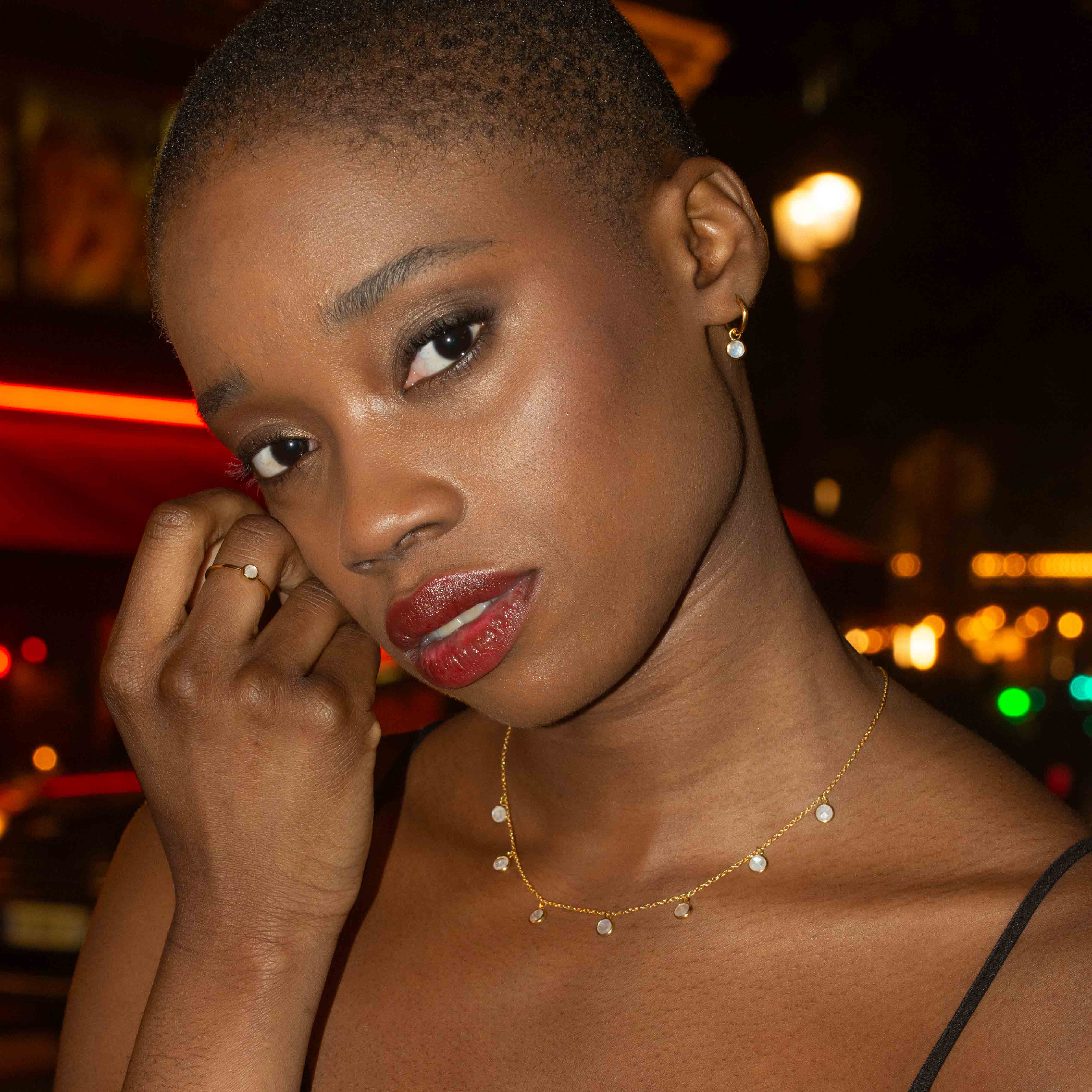 Collier Gemia en Pierres de lune - SLOYA