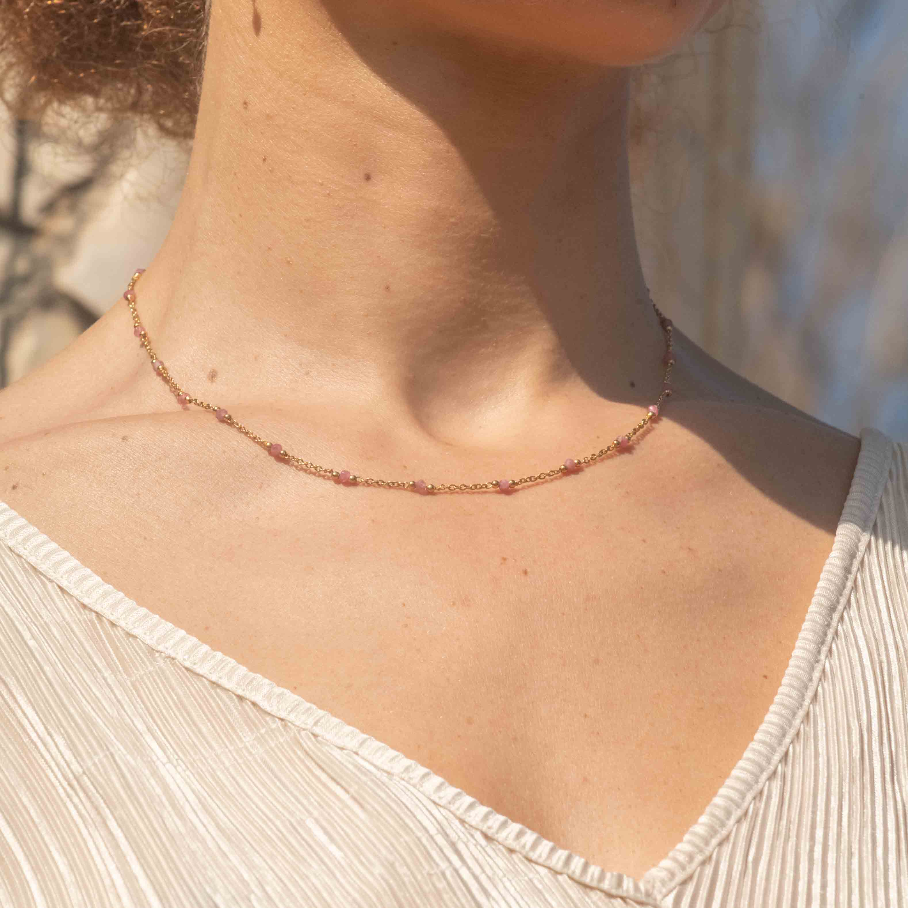 Collier Elyssa en pierres Tourmaline - SLOYA