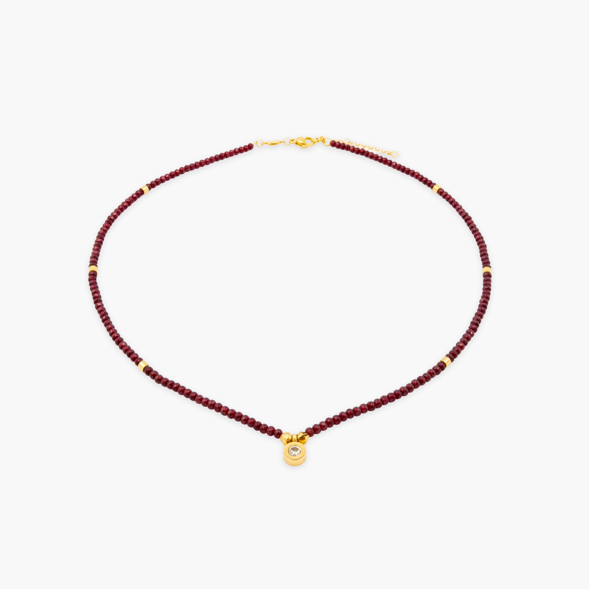 Collier Lumia en pierres Grenat - SLOYA