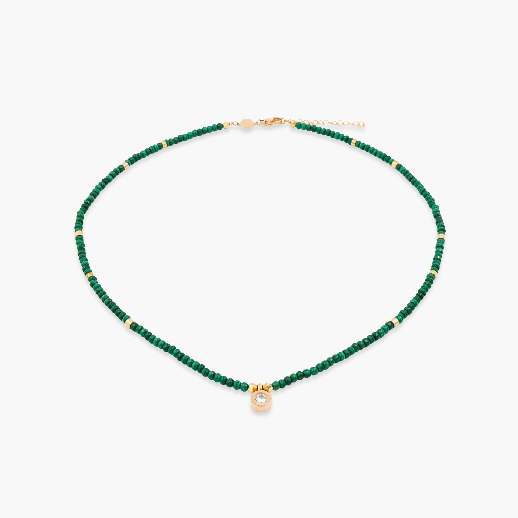 Collier Lumia en pierres Malachite - SLOYA