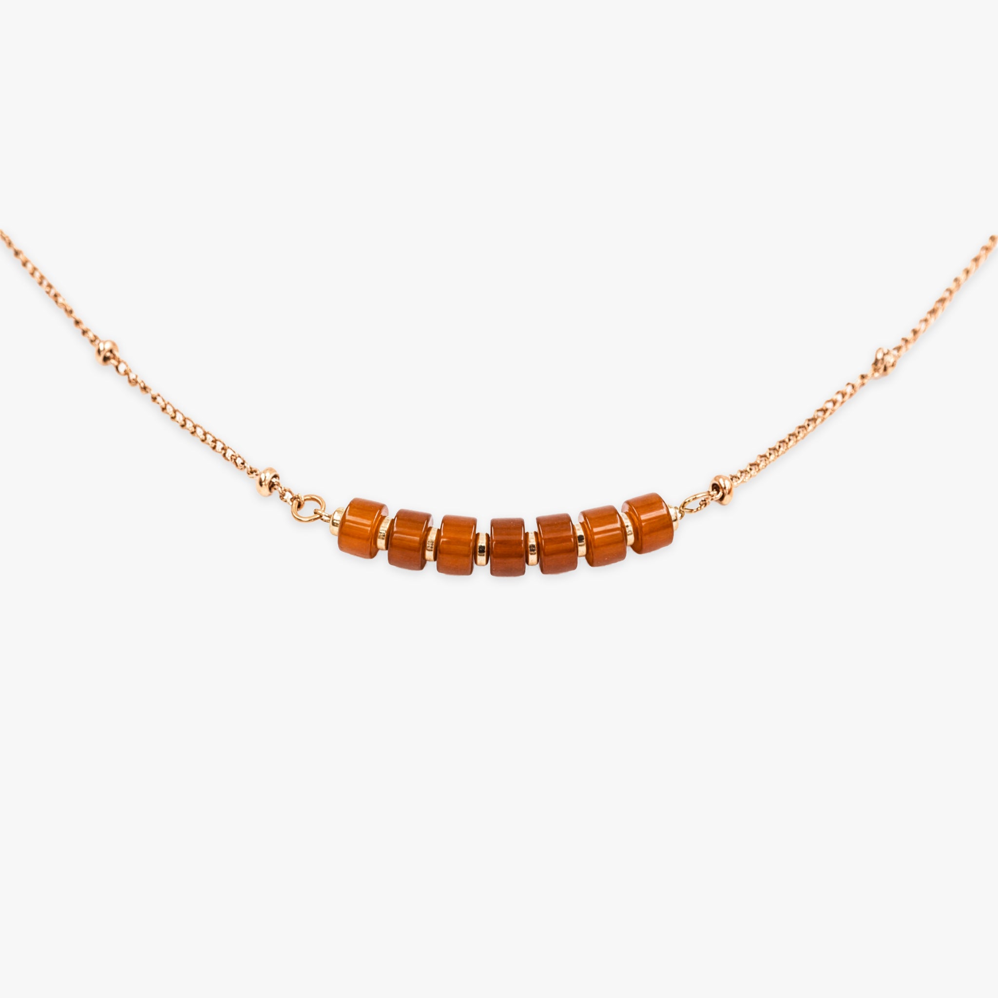 Collier PIANA en pierres de cornaline - SLOYA