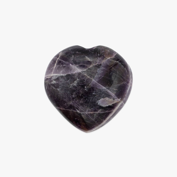 Coeur poli en pierre Améthyste - SLOYA