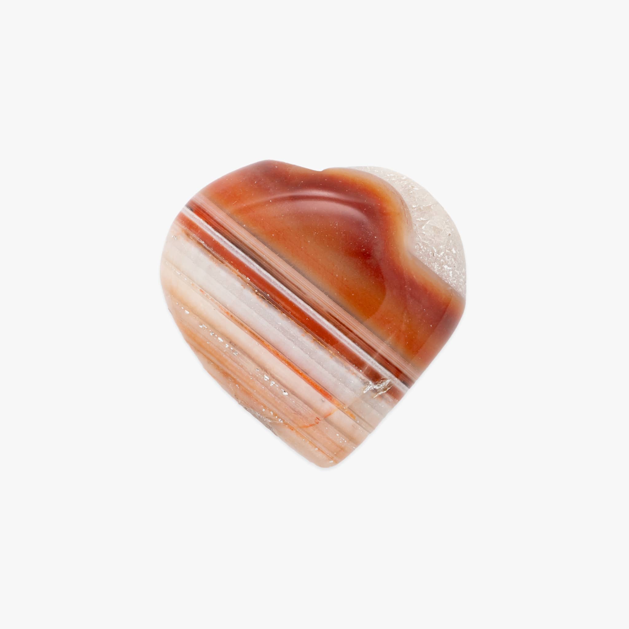 Coeur poli en pierre Cornaline - SLOYA