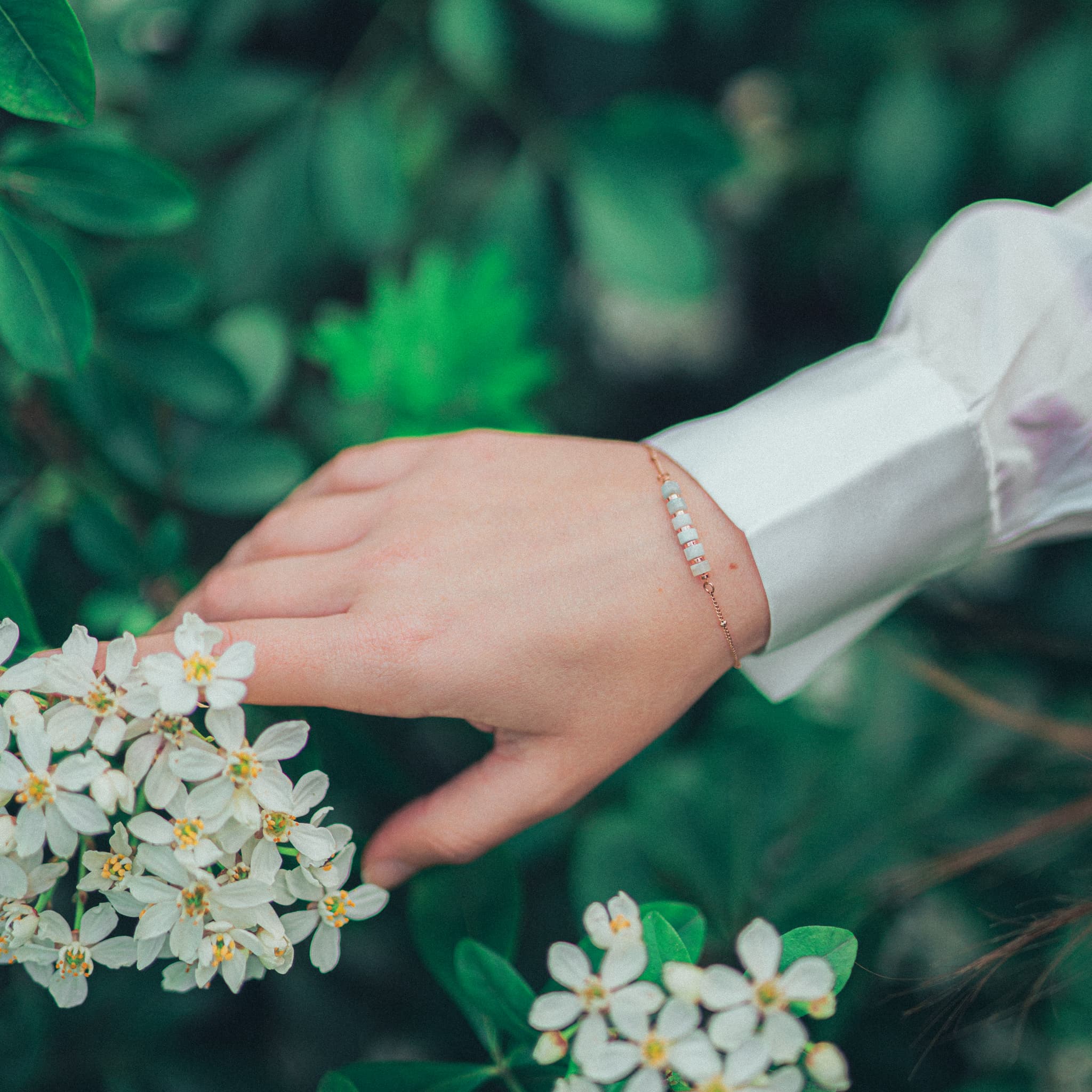 Bracelet PIANA en pierres Amazonite - SLOYA