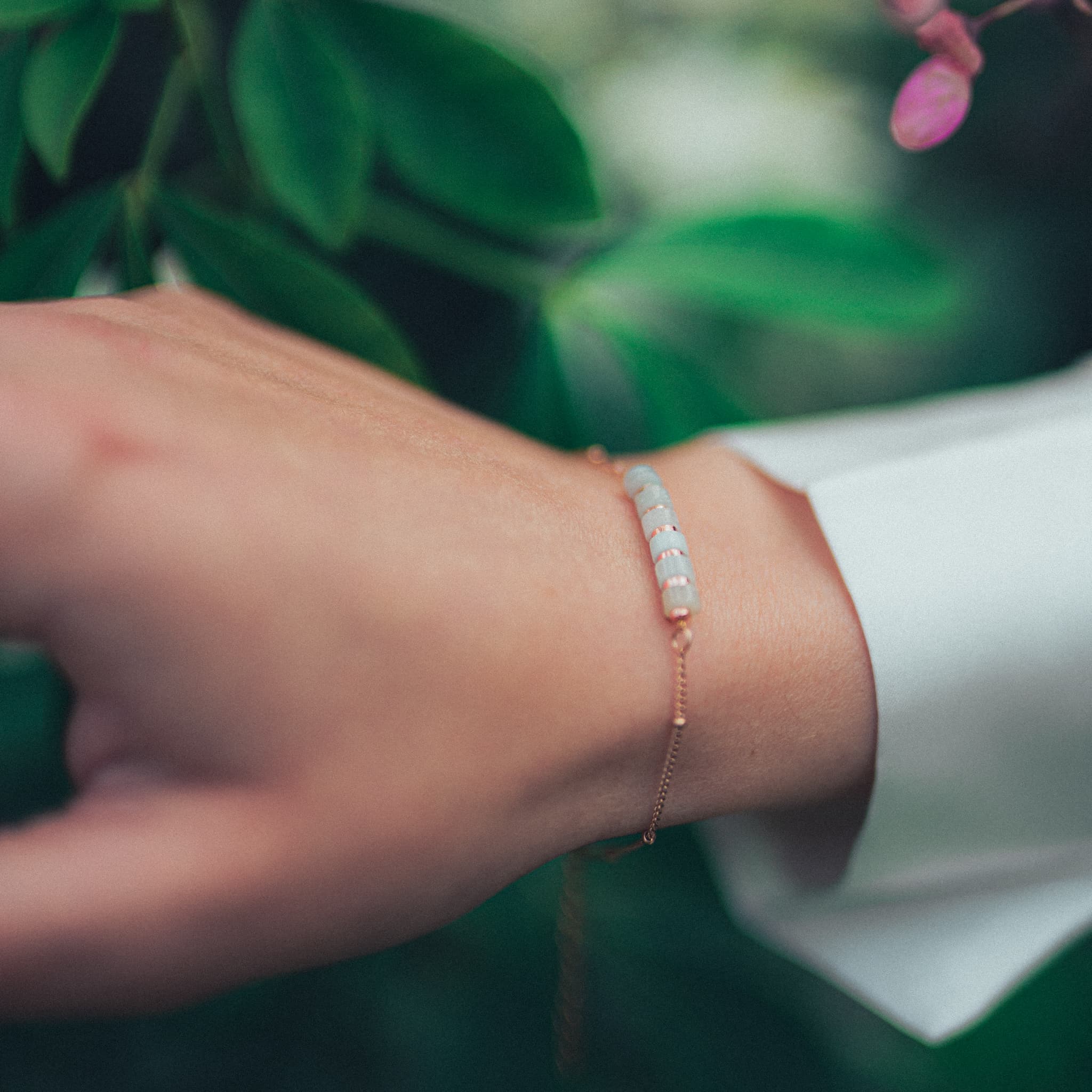 Collier, bracelet et boucles d'oreilles Piana en pierres Amazonite - SLOYA