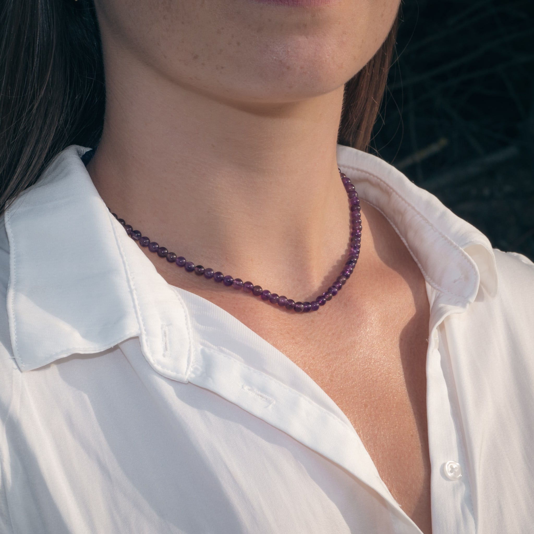 Collier Serena en pierres Améthyste - SLOYA