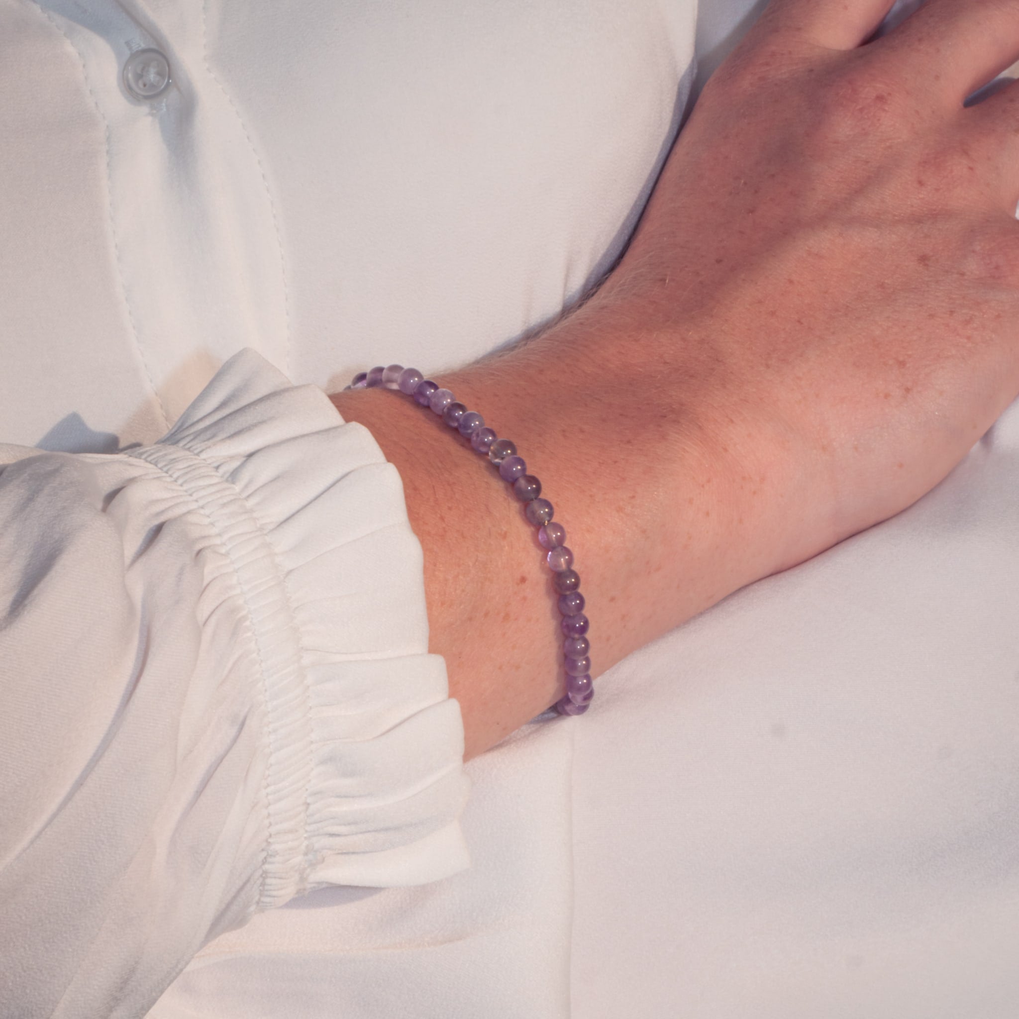 Bracelet Serena en pierres Améthyste - SLOYA