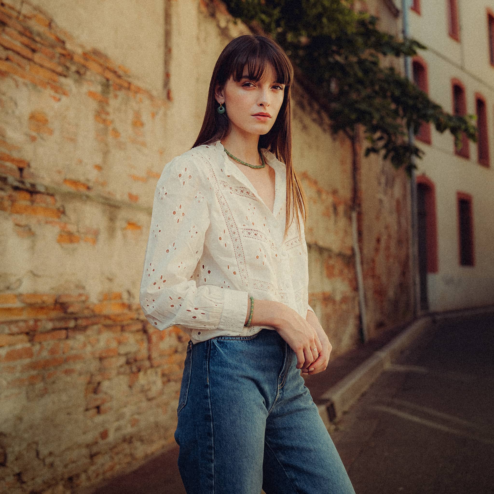 Collier Blima en pierres Aventurine - SLOYA