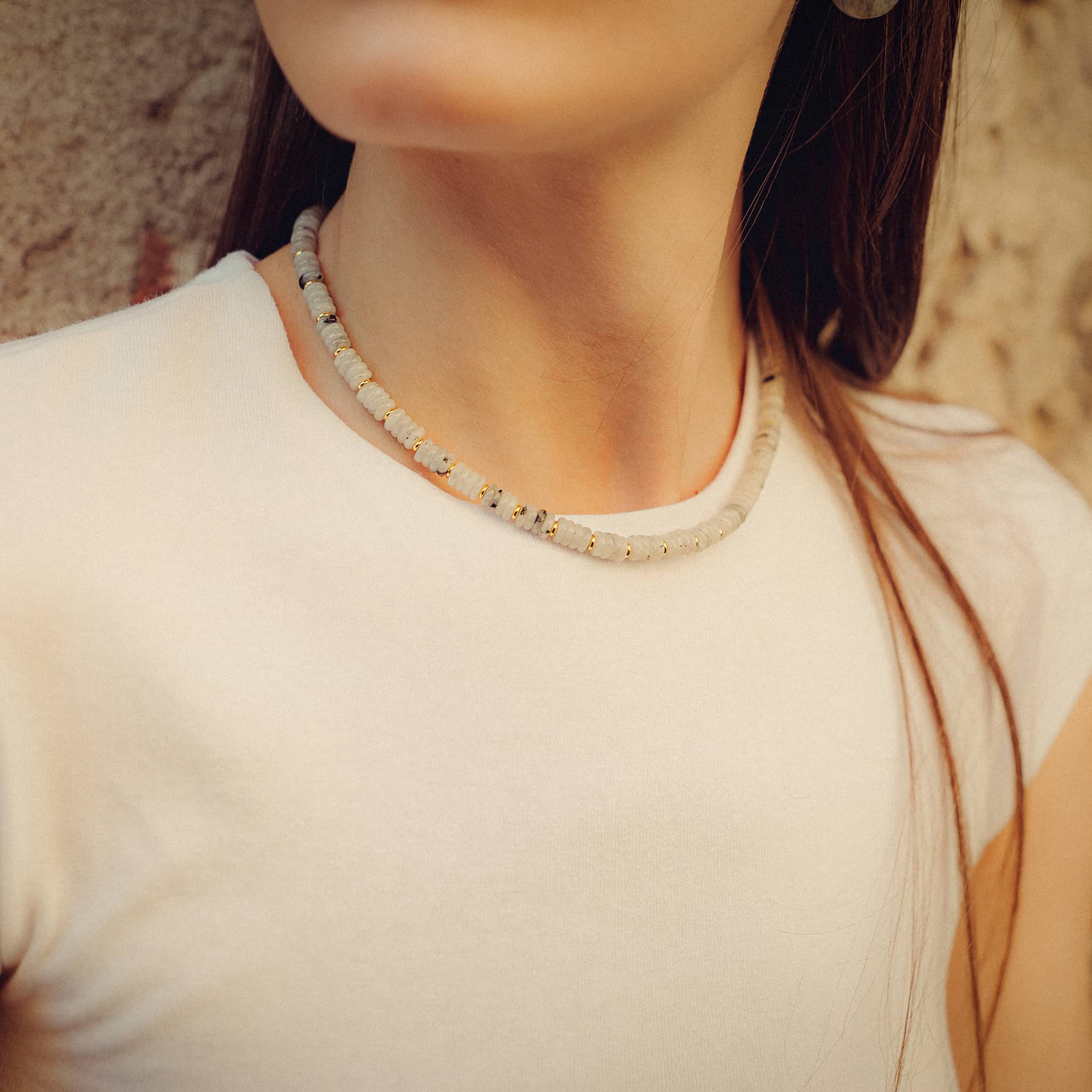 Collier Blima en pierres Labradorite - SLOYA