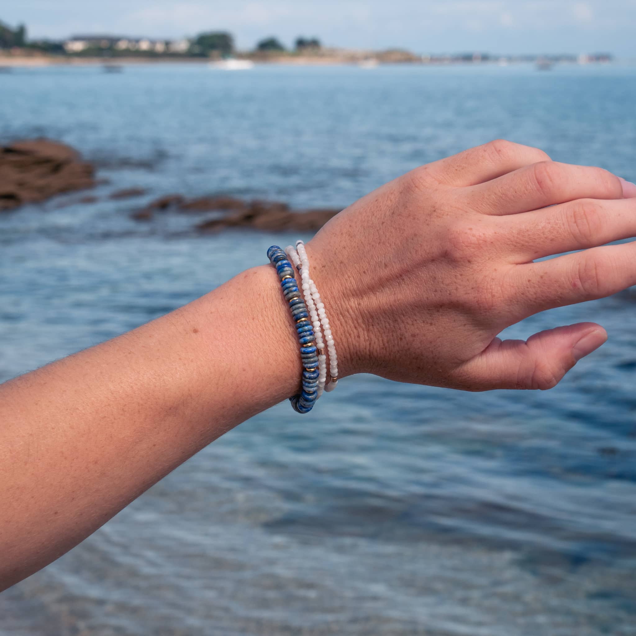 Bracelet Blima en pierres Lapis-lazuli - SLOYA