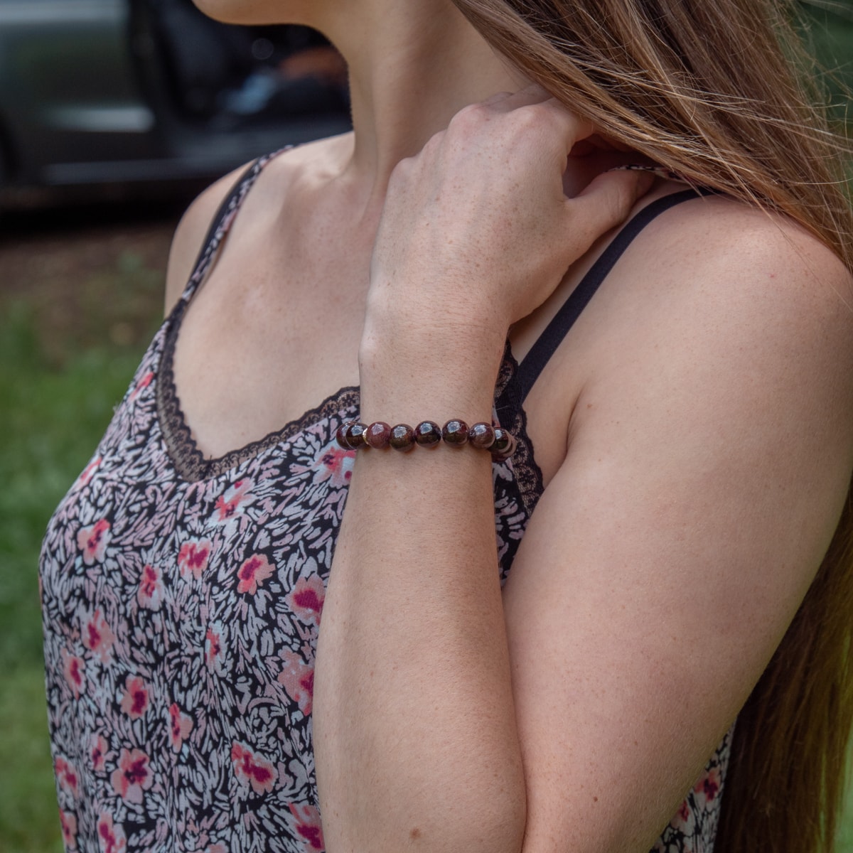 Bracelet Kamelia en pierres naturelles de Grenat - SLOYA