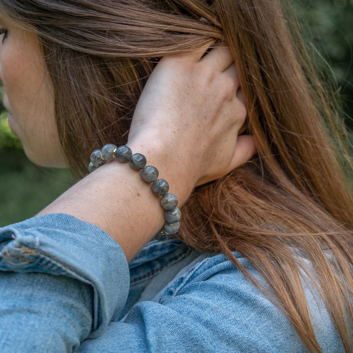 Bracelet Kamelia en pierres de Spectrolite - SLOYA