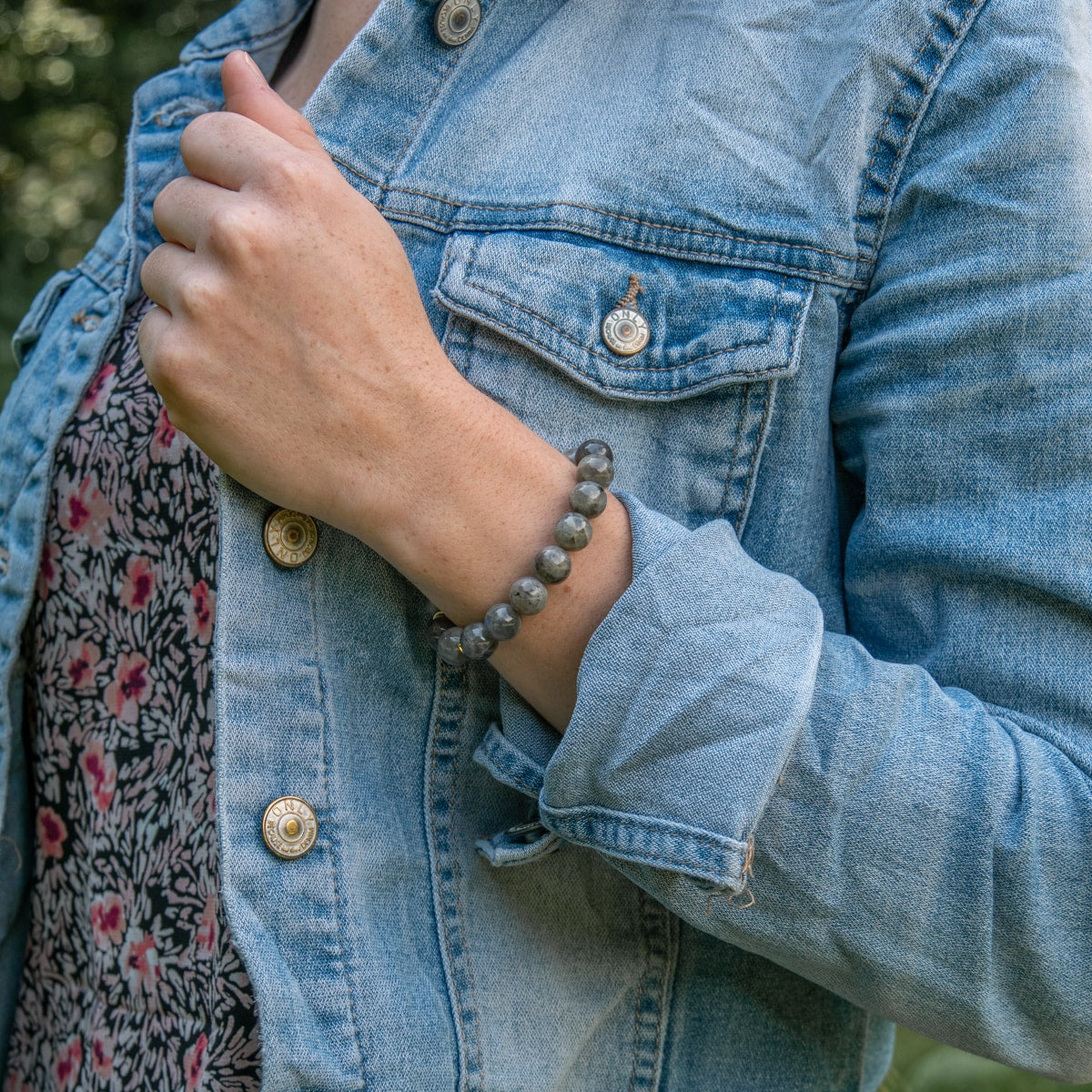 Bracelet Kamelia en pierres de Spectrolite - SLOYA