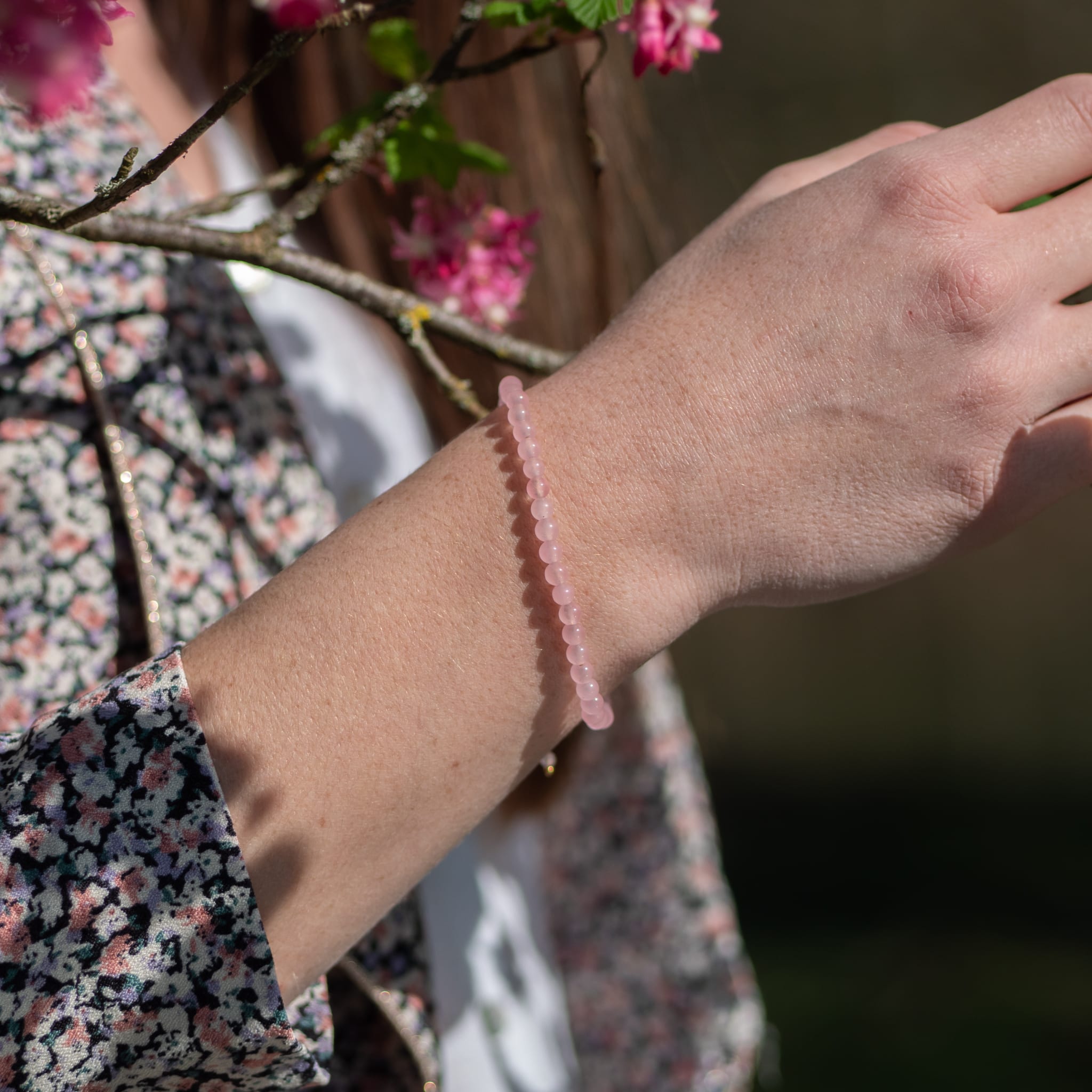 Bracelet Serena en pierres Quartz Rose - SLOYA