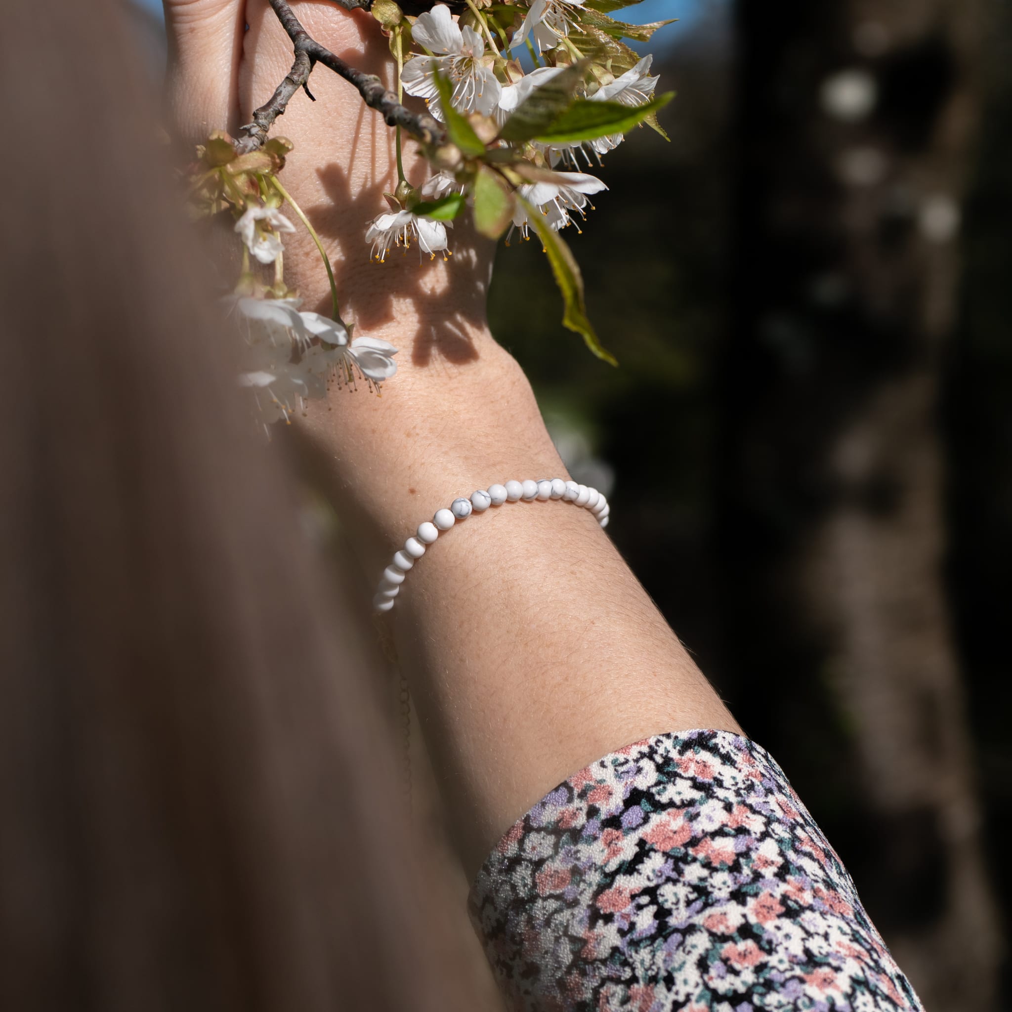 Bracelet Serena en pierres Howlite - SLOYA