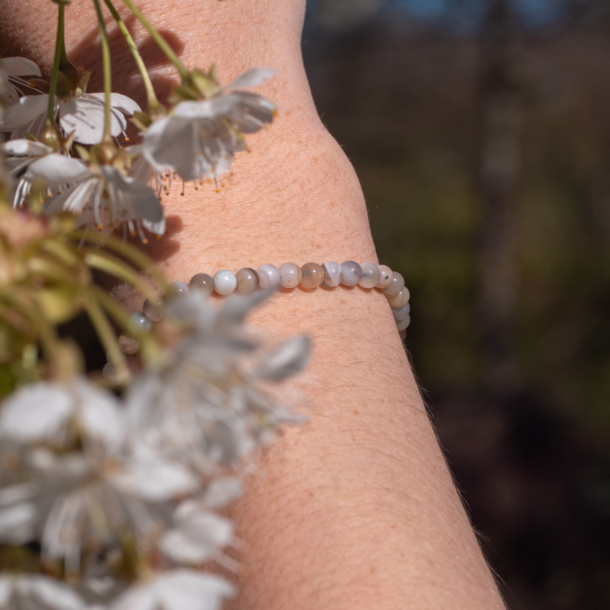 Bracelet Serena en pierres Agate Botswana - SLOYA