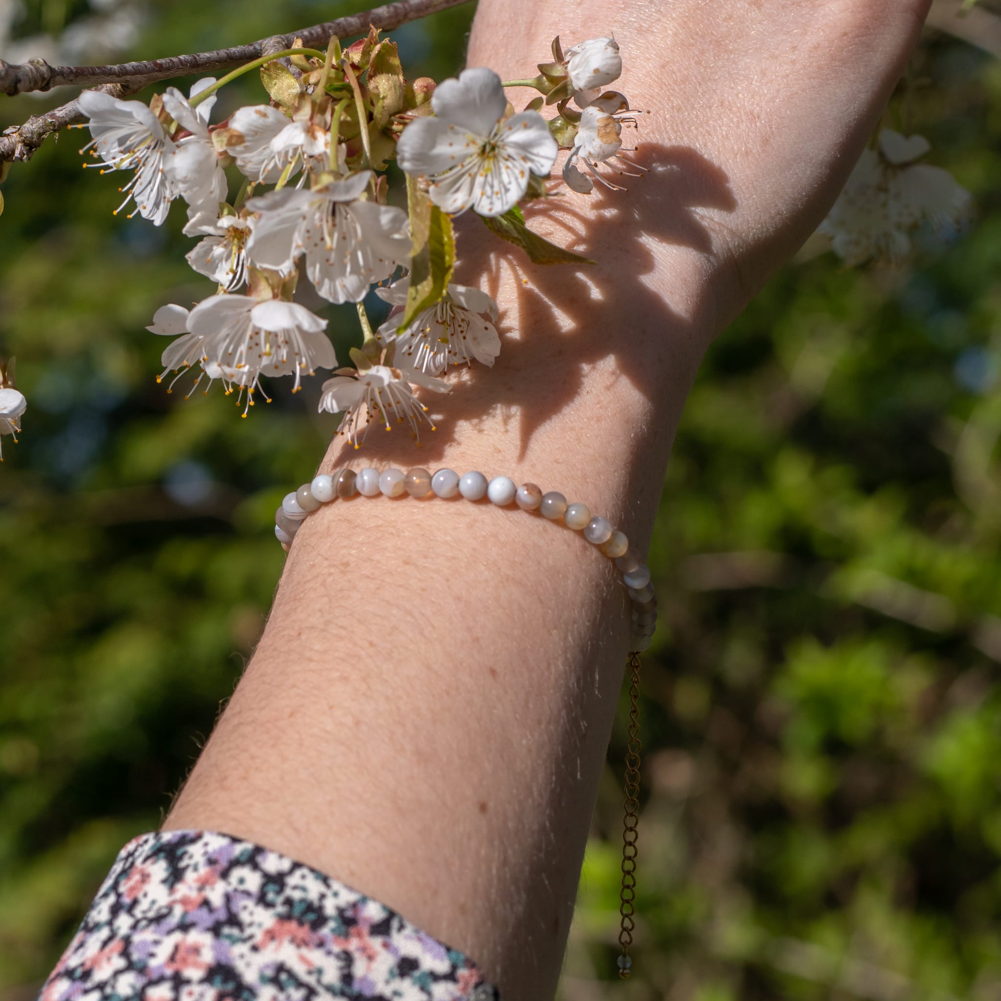 Bracelet Serena en pierres Agate Botswana - SLOYA