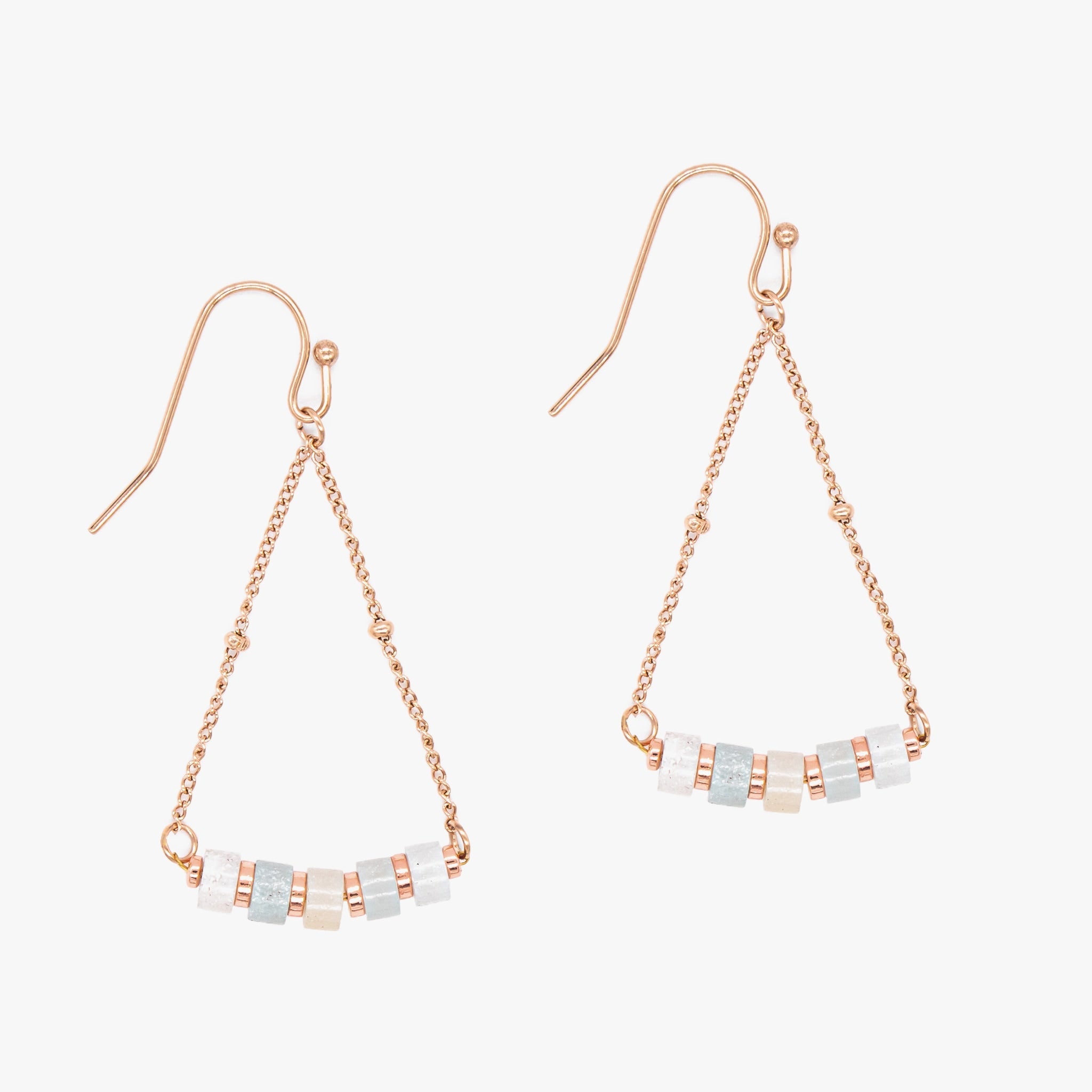 Boucles d'oreilles PIANA en pierres Amazonite - SLOYA