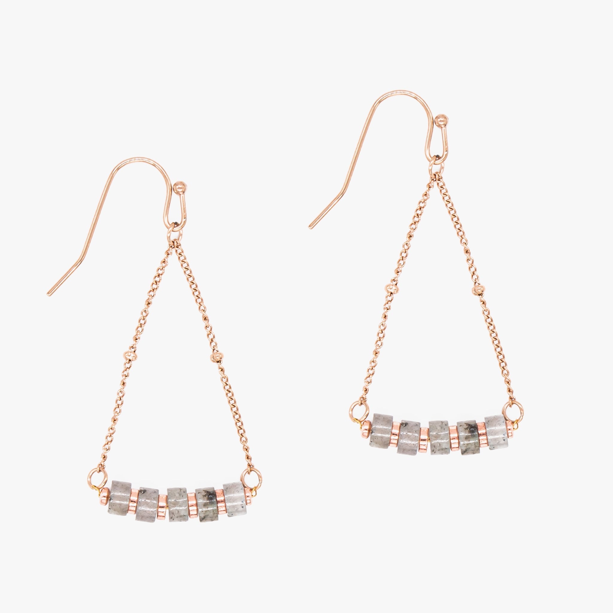 Boucles d'oreilles PIANA en pierres Labradorite - SLOYA