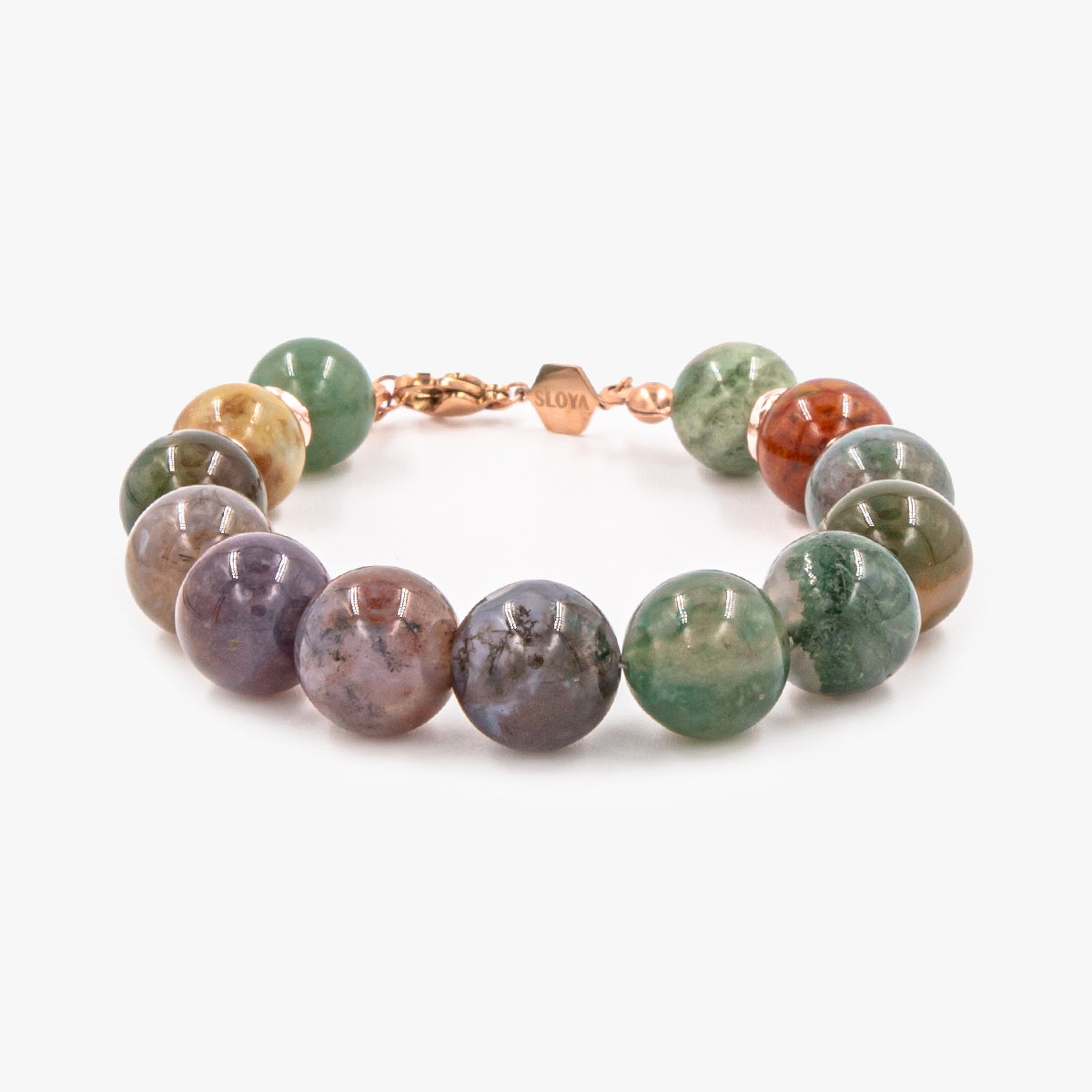 Bracelet Kamelia en pierres naturelles d’Agate Indienne - SLOYA