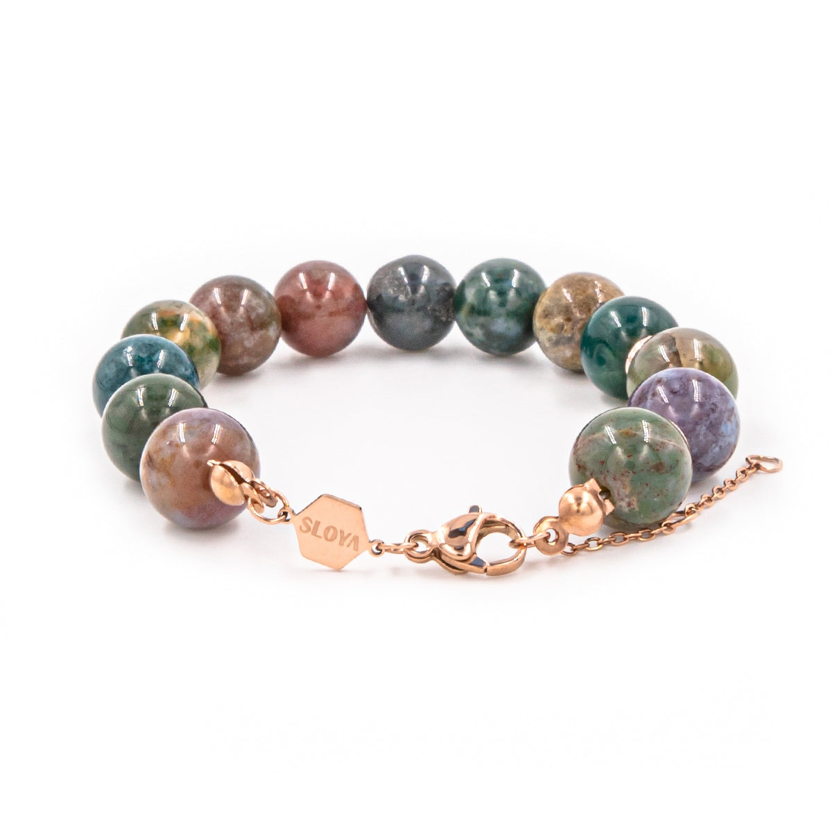 Bracelet Kamelia en pierres naturelles d’Agate Indienne - SLOYA