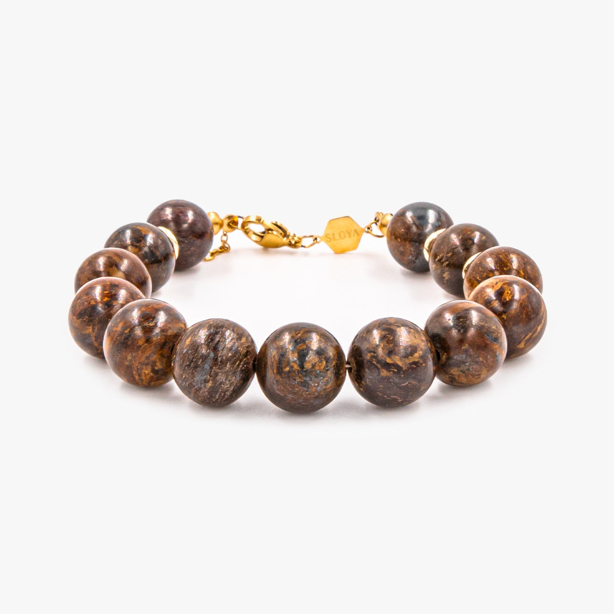 Bracelet Kamelia en pierres naturelles de Bronzite - SLOYA