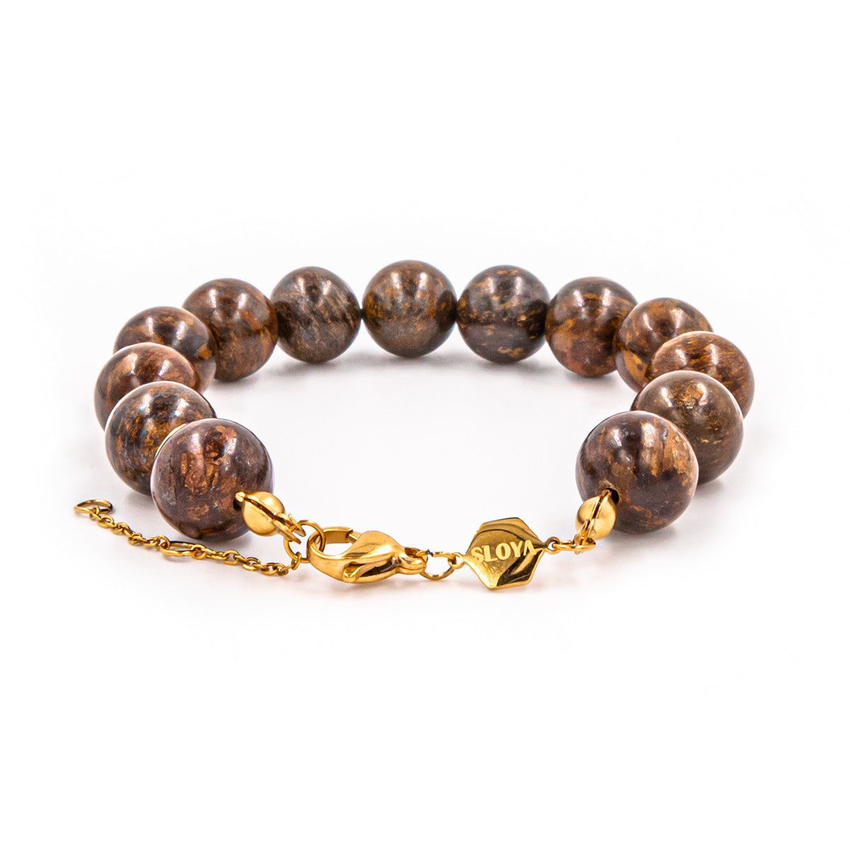 Bracelet Kamelia en pierres naturelles de Bronzite - SLOYA