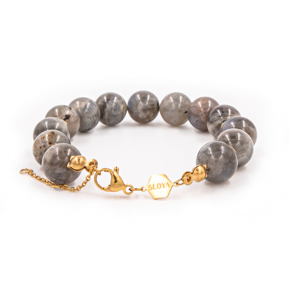 Bracelet Kamelia en pierres de Spectrolite - SLOYA