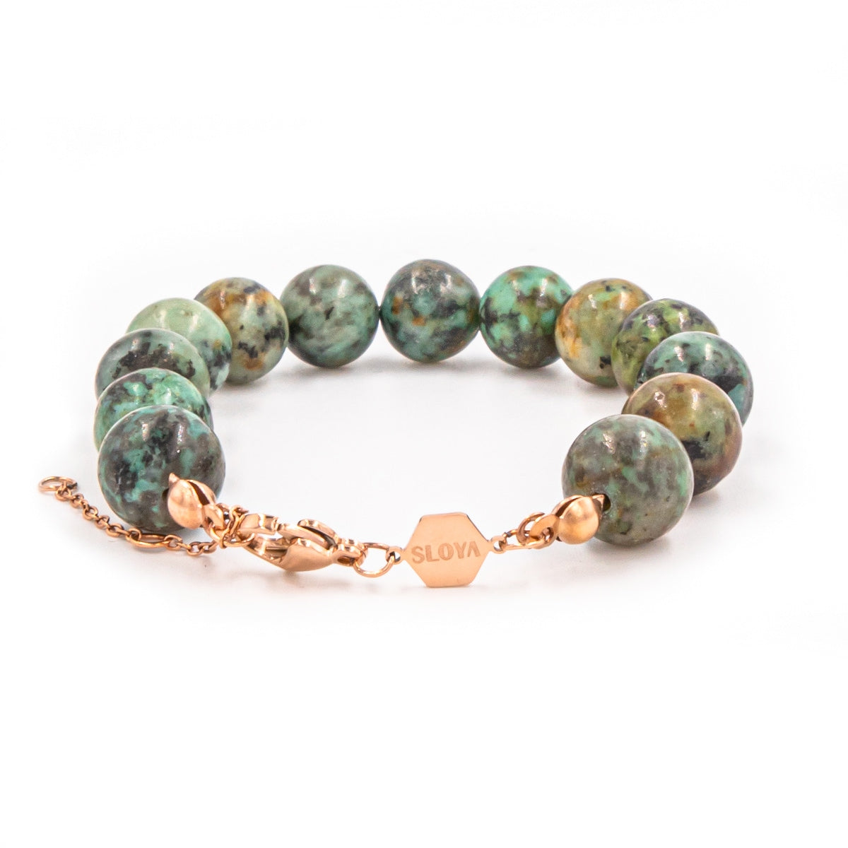 Bracelet Kamelia en pierres naturelles de Turquoise africain - SLOYA