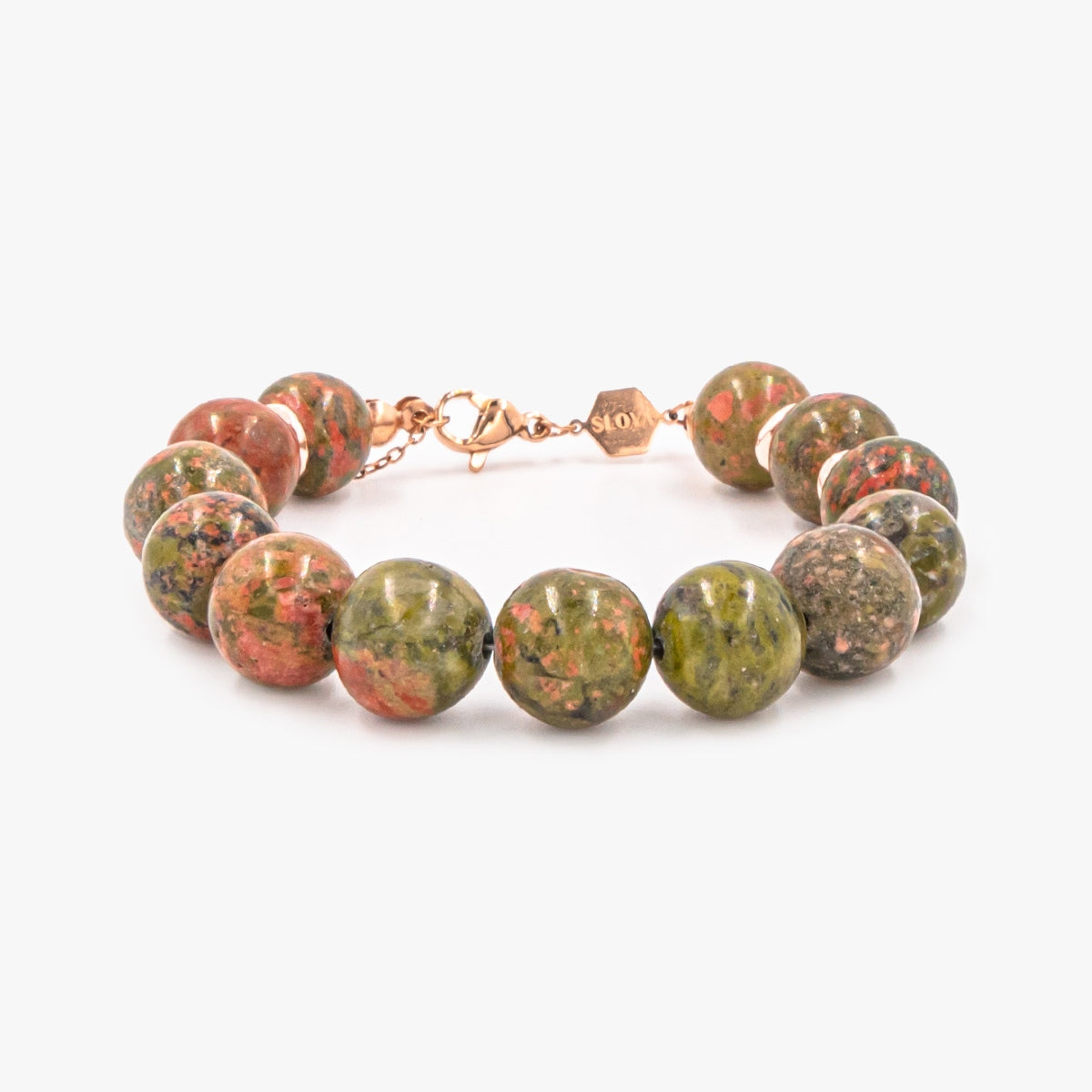 Bracelet Kamelia en pierres naturelles d’Unakite - SLOYA