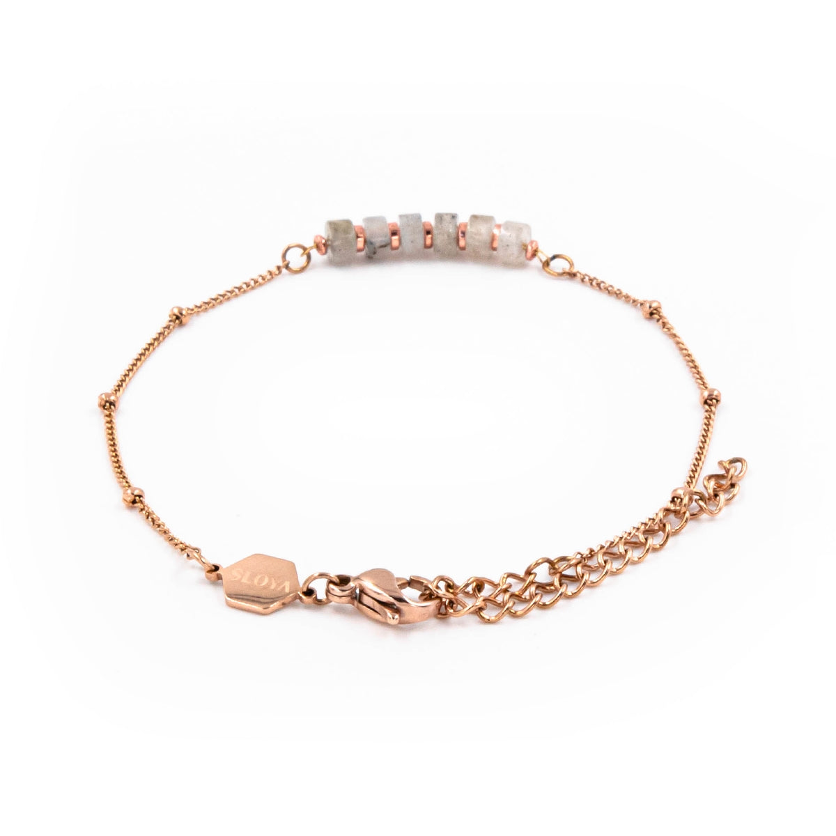 Bracelet PIANA en pierres Labradorite - SLOYA