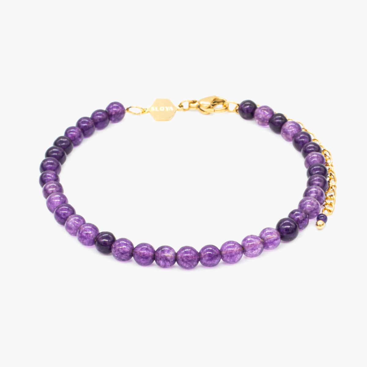 Bracelet Serena en pierres Améthyste - SLOYA