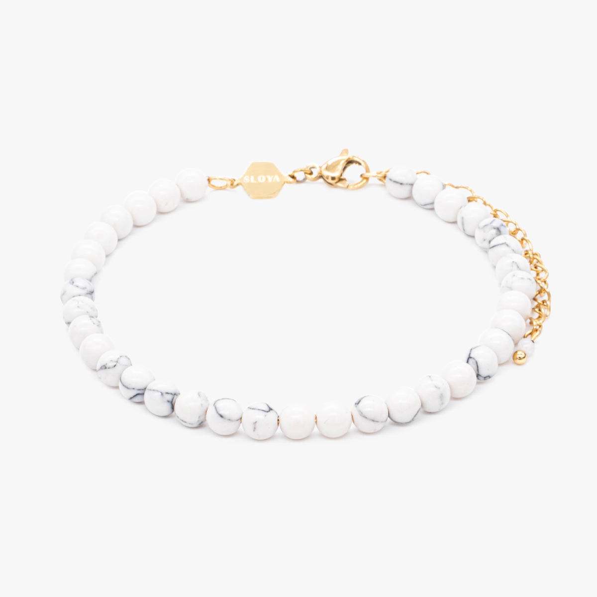 Bracelet Serena en pierres Howlite - SLOYA