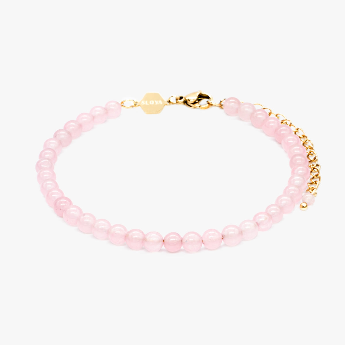 Bracelet Serena en pierres Quartz Rose - SLOYA