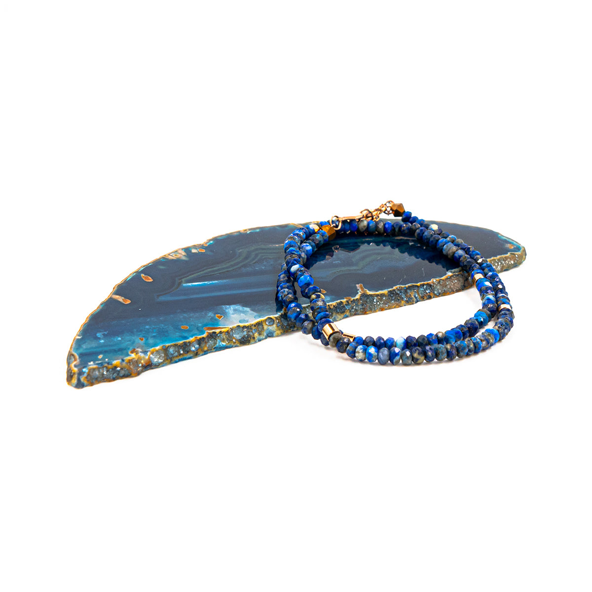 Bracelet femme lumia en pierres naturelles de Lapis-Lazuli - SLOYA
