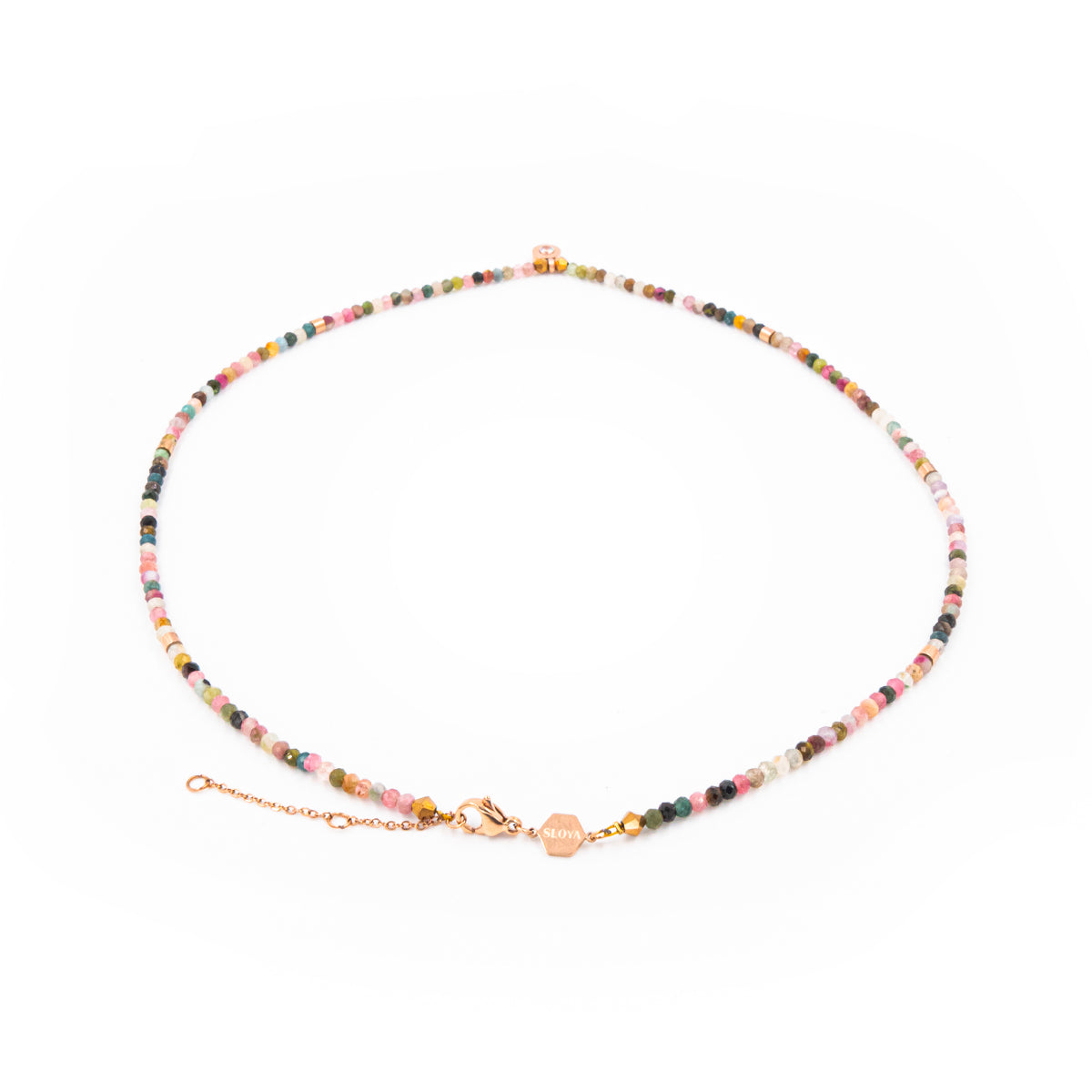 Collier Lumia en pierres naturelles de Tourmaline - SLOYA