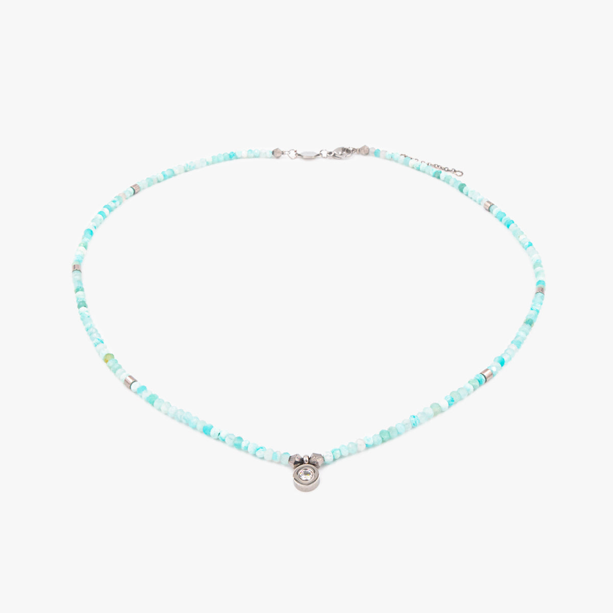 Collier Lumia en pierres naturelles d'Amazonite - SLOYA