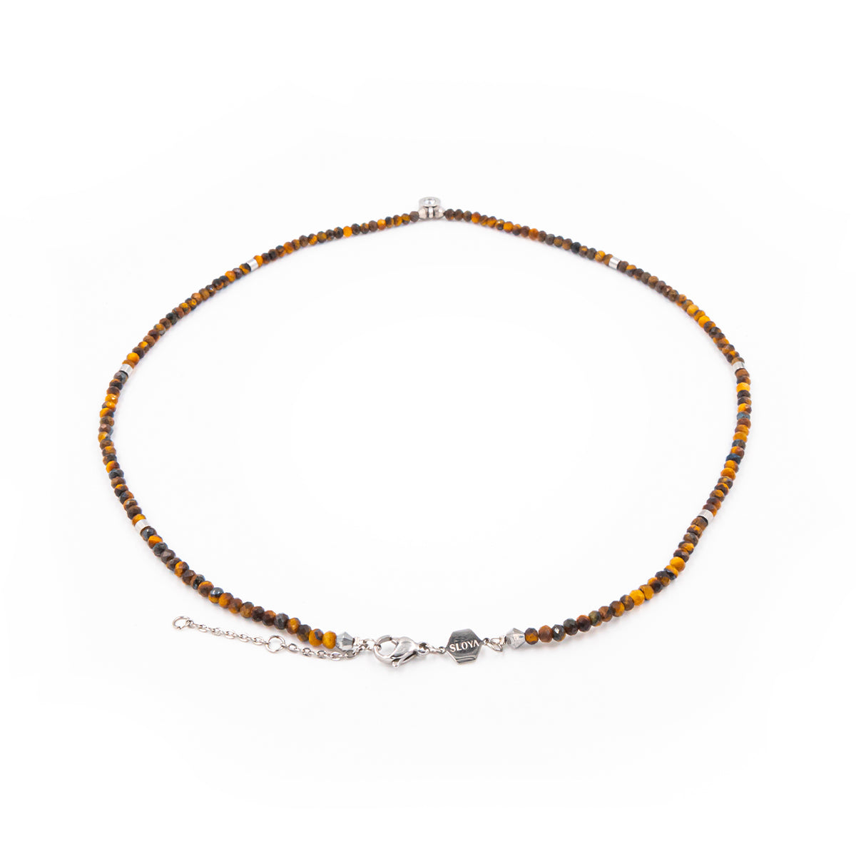 Collier Lumia en pierres naturelles Oeil de Tigre - SLOYA