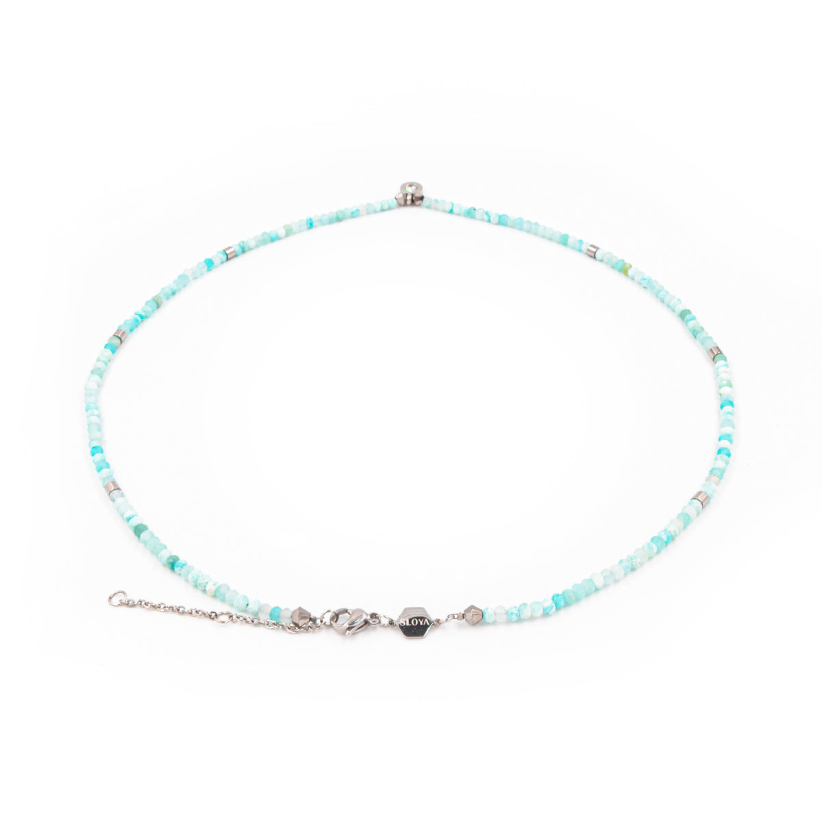 Collier Lumia en pierres naturelles d'Amazonite - SLOYA