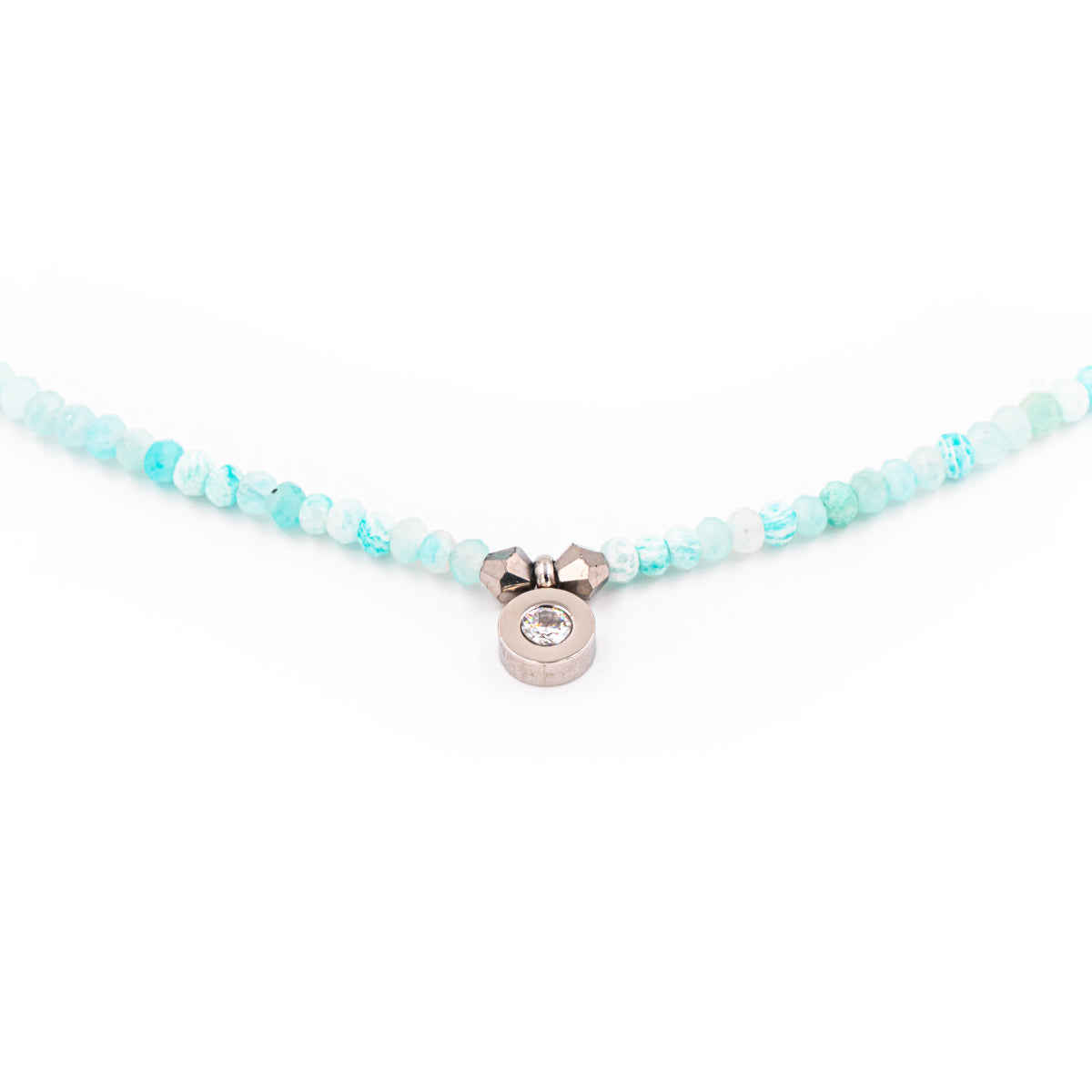 Collier Lumia en pierres naturelles d'Amazonite - SLOYA