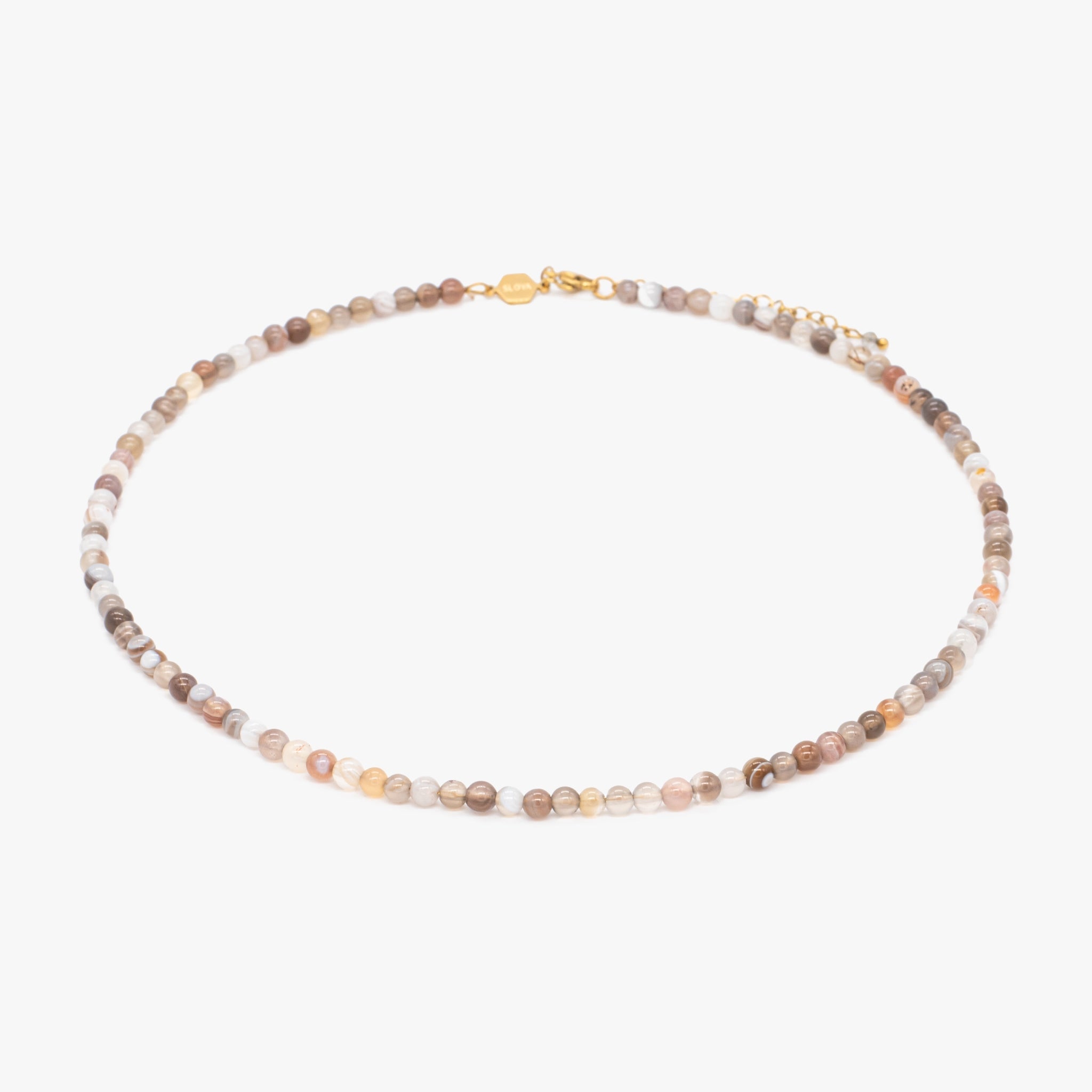 Collier Serena en pierres Agate Botswana - SLOYA