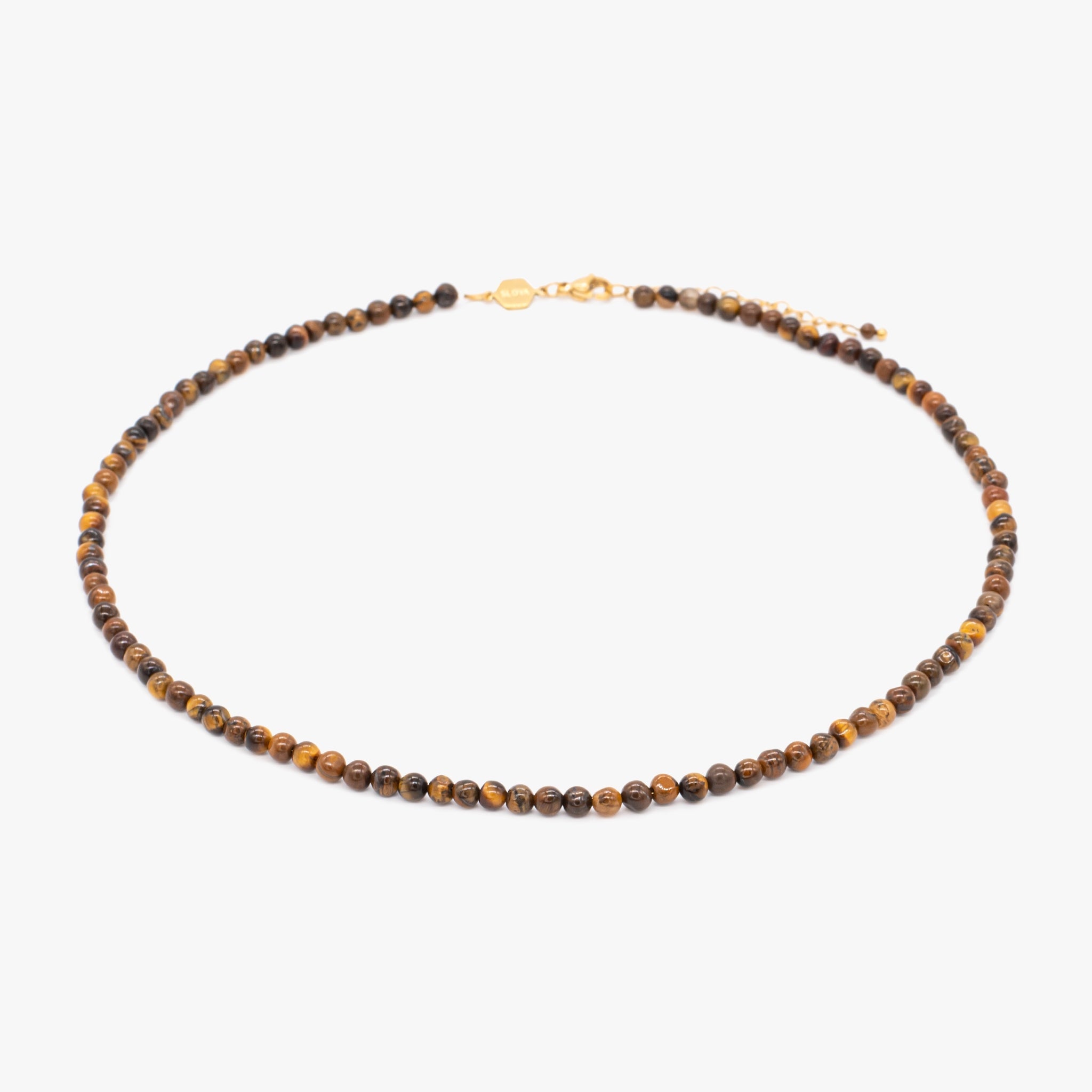 Collier Serena en pierres Oeil de Tigre - SLOYA