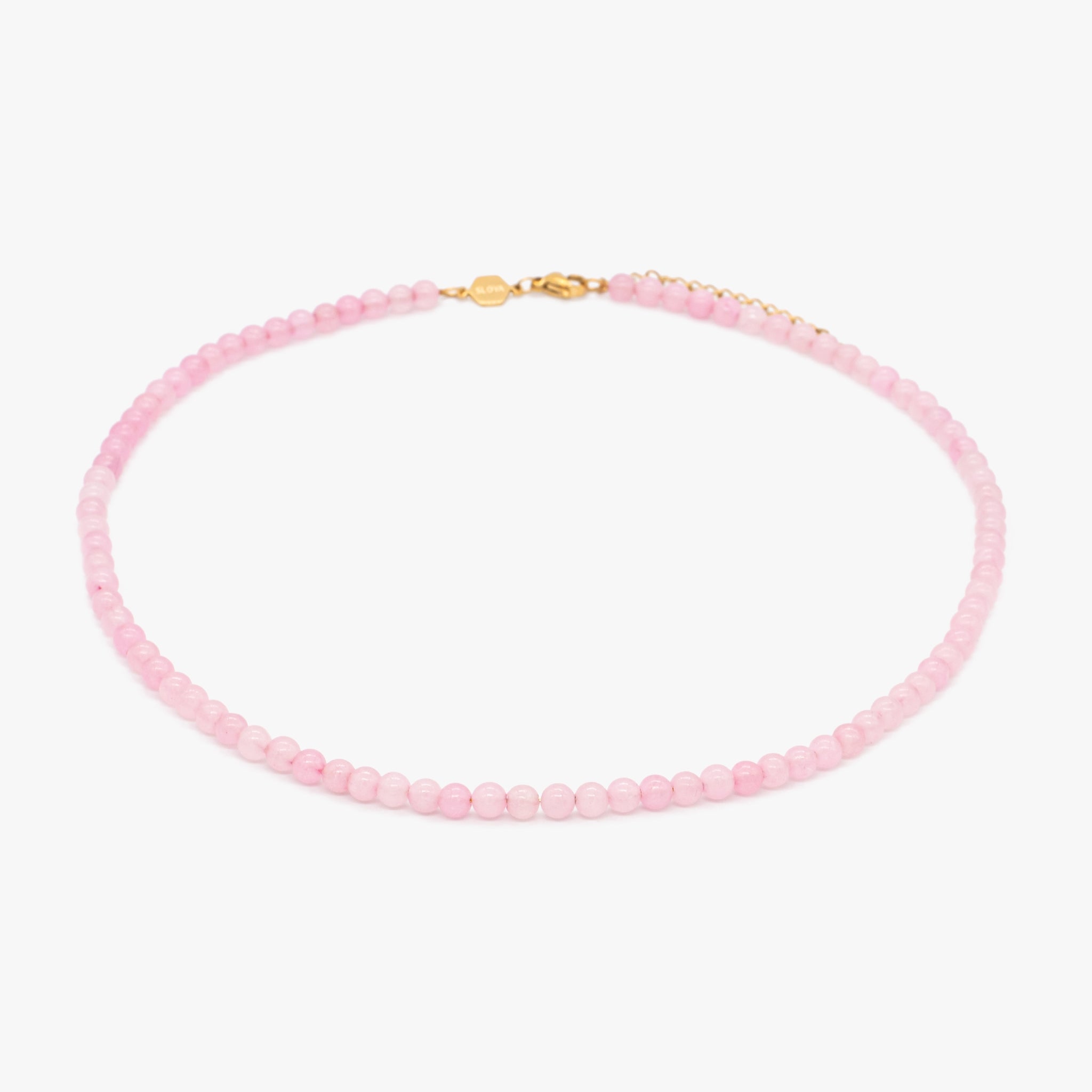 Collier Serena en pierres Quartz Rose - SLOYA