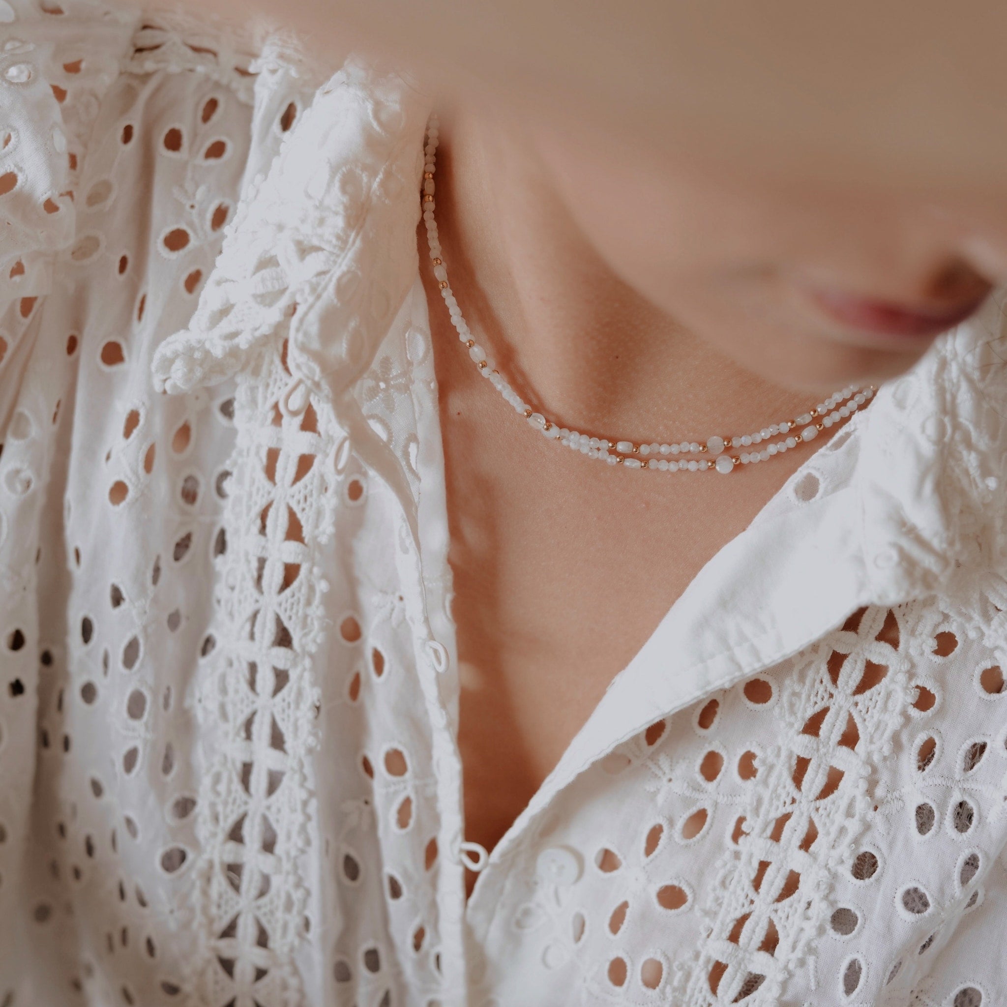 Collier Paloma en pierres de Lune - SLOYA